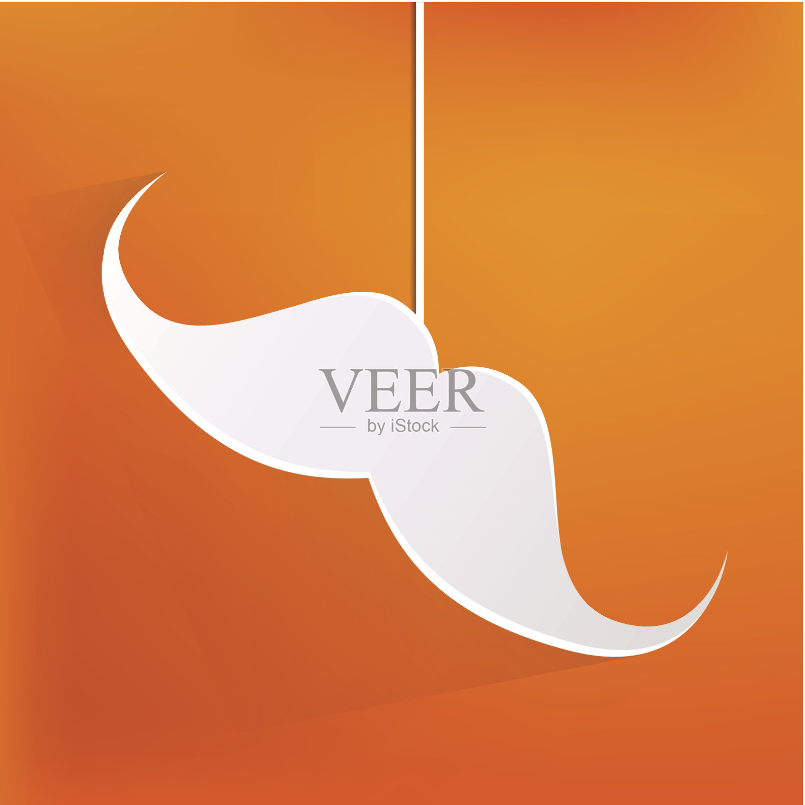 潮人胡子图标插画图片素材