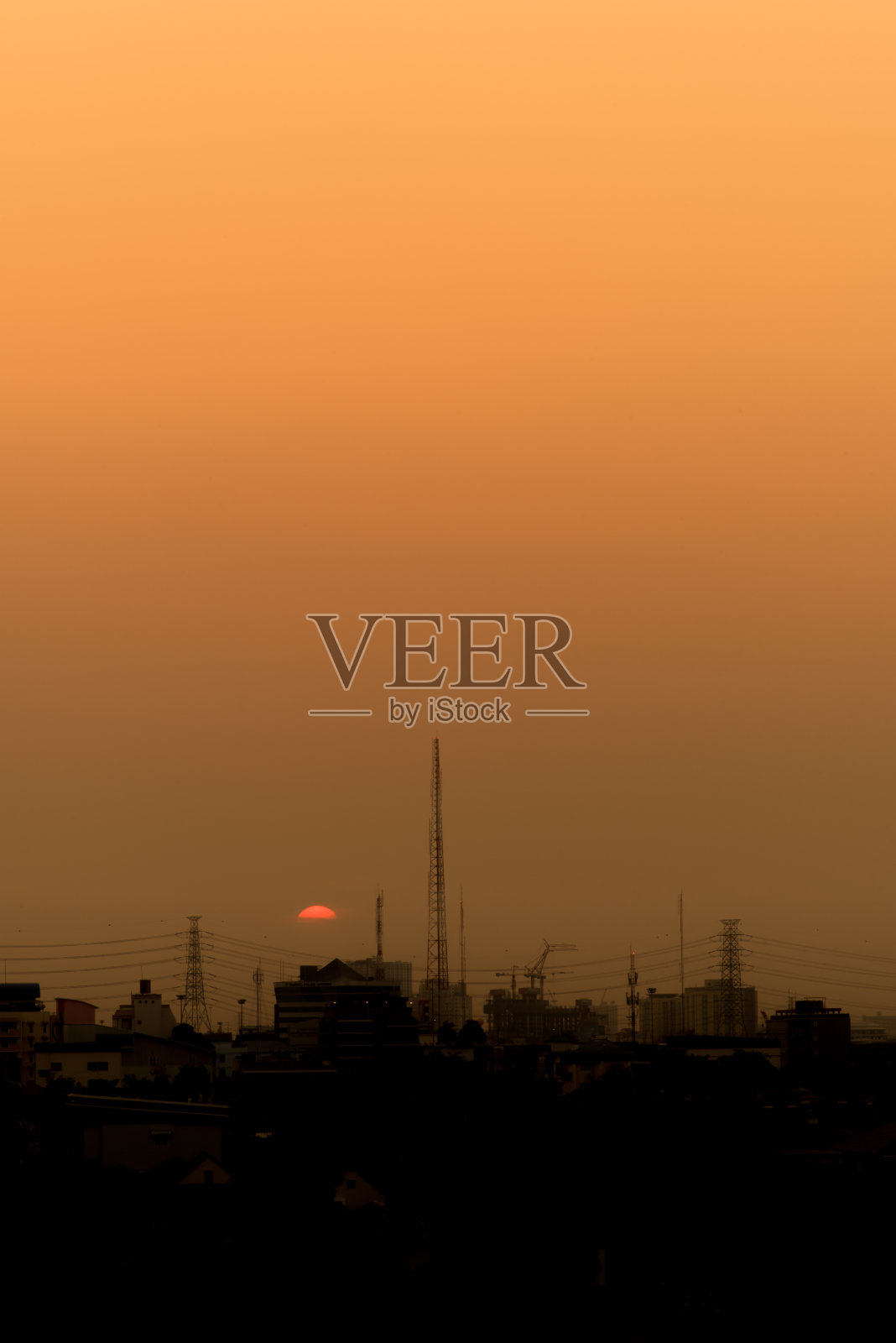 日落在城市照片摄影图片