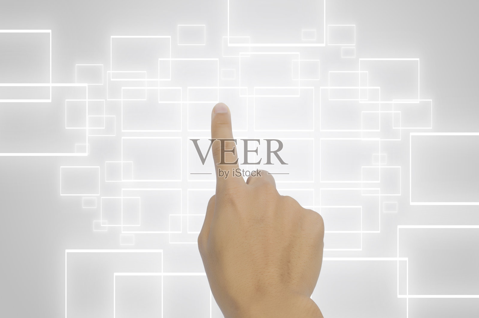 手按按钮照片摄影图片