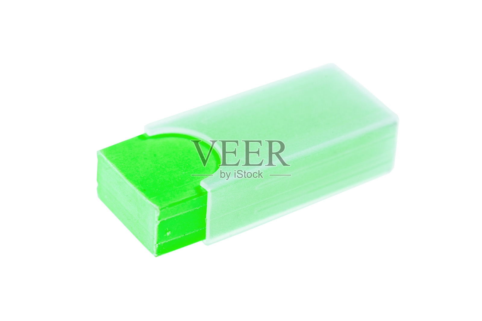 绿色学校的橡皮擦照片摄影图片