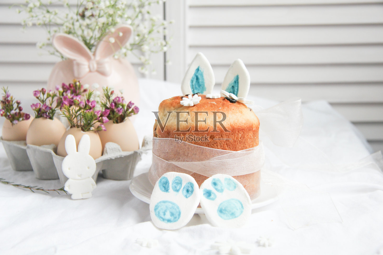 复活节装饰和款待照片摄影图片