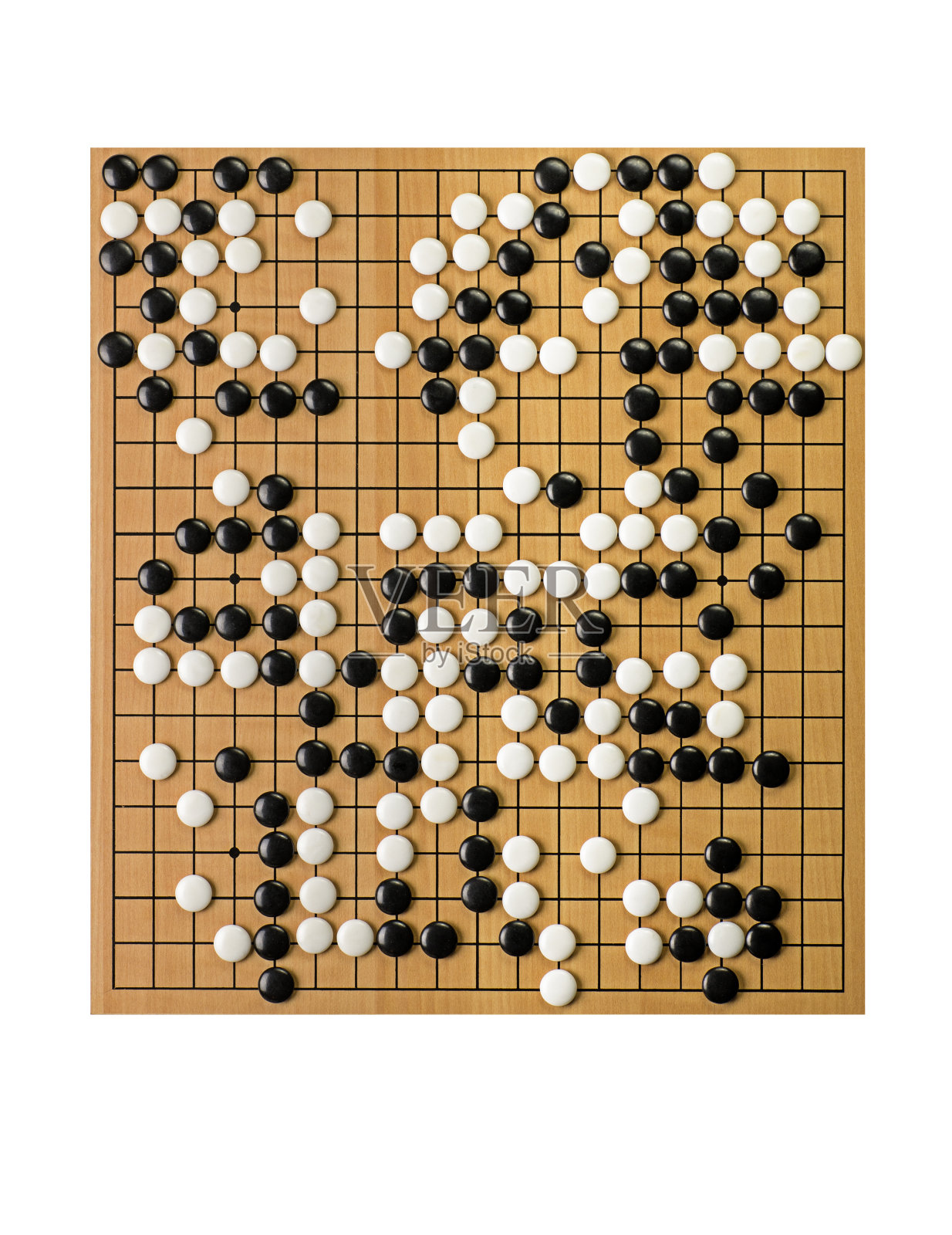 俯视图在一个围棋板照片摄影图片