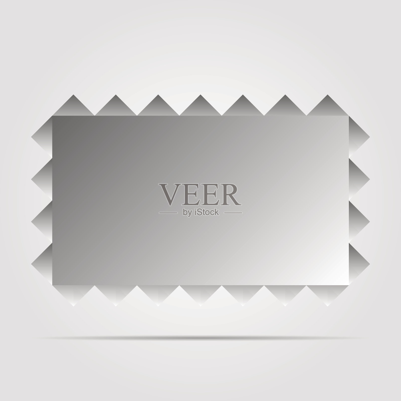 图标纸旗帜矢量插图与阴影插画图片素材