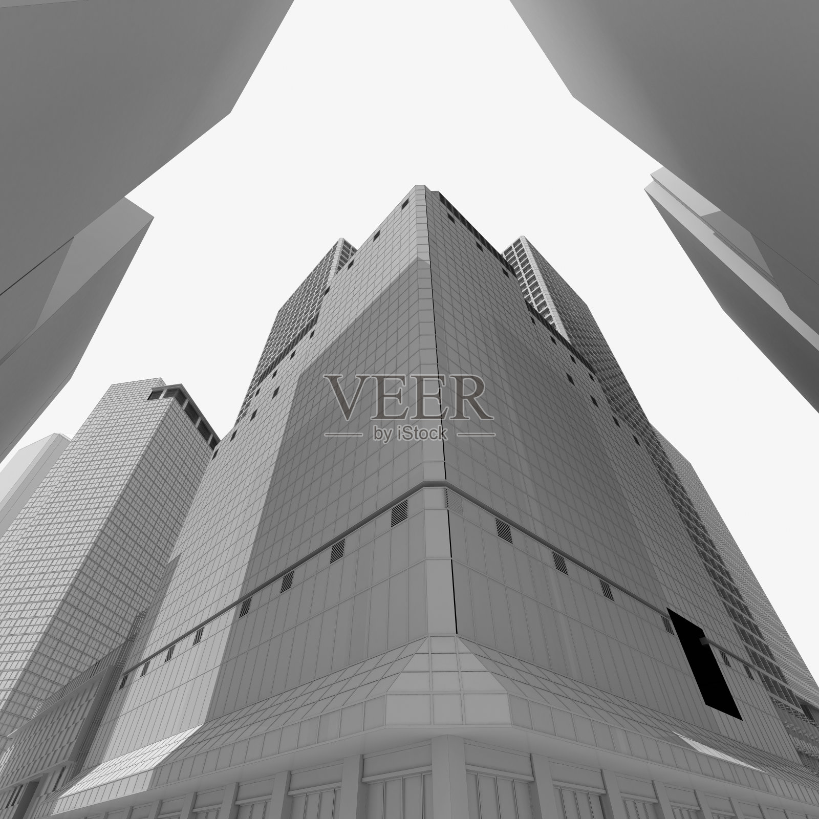 亚洲商务区的摩天大楼照片摄影图片