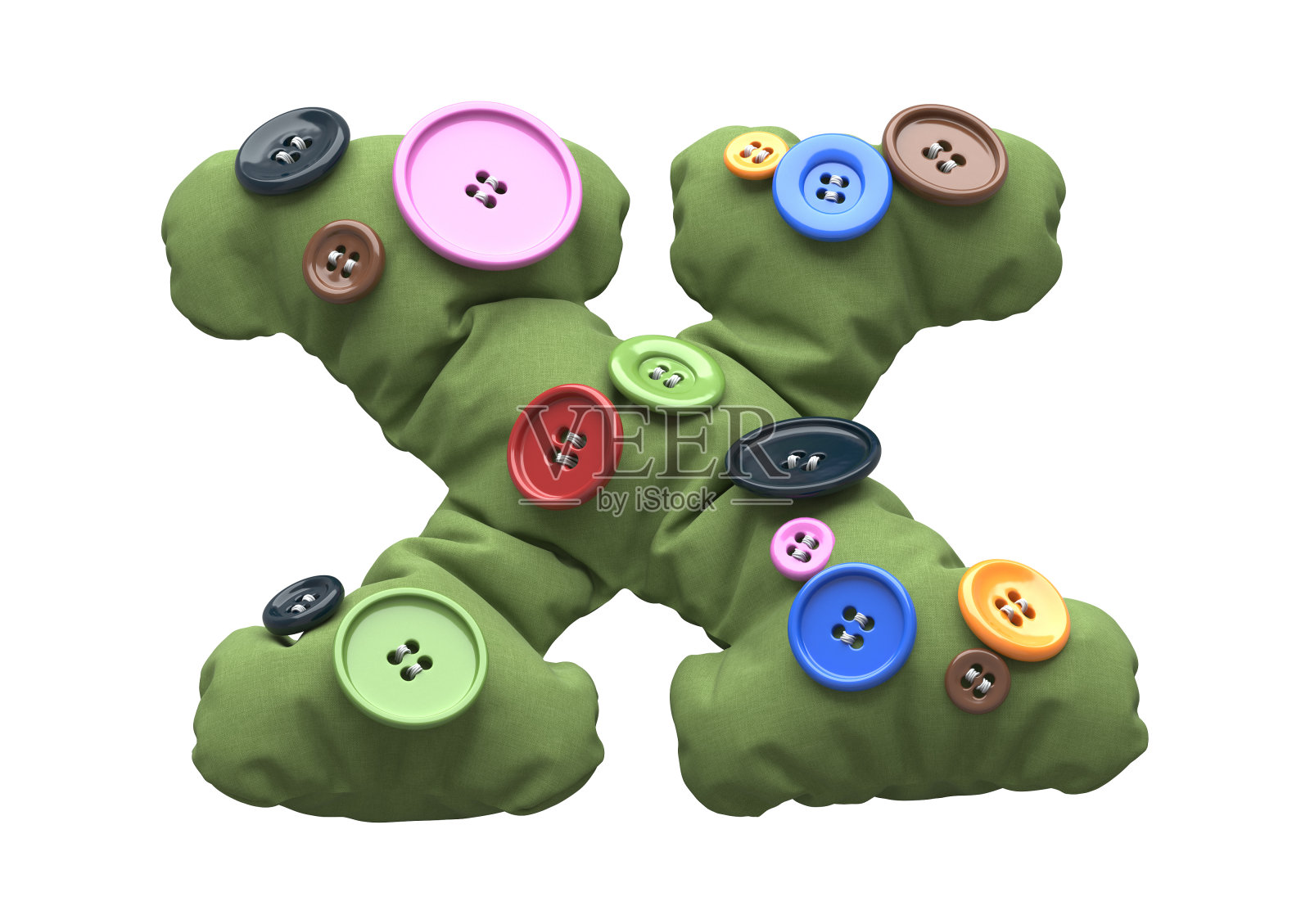 多色纽扣缝织物字体照片摄影图片