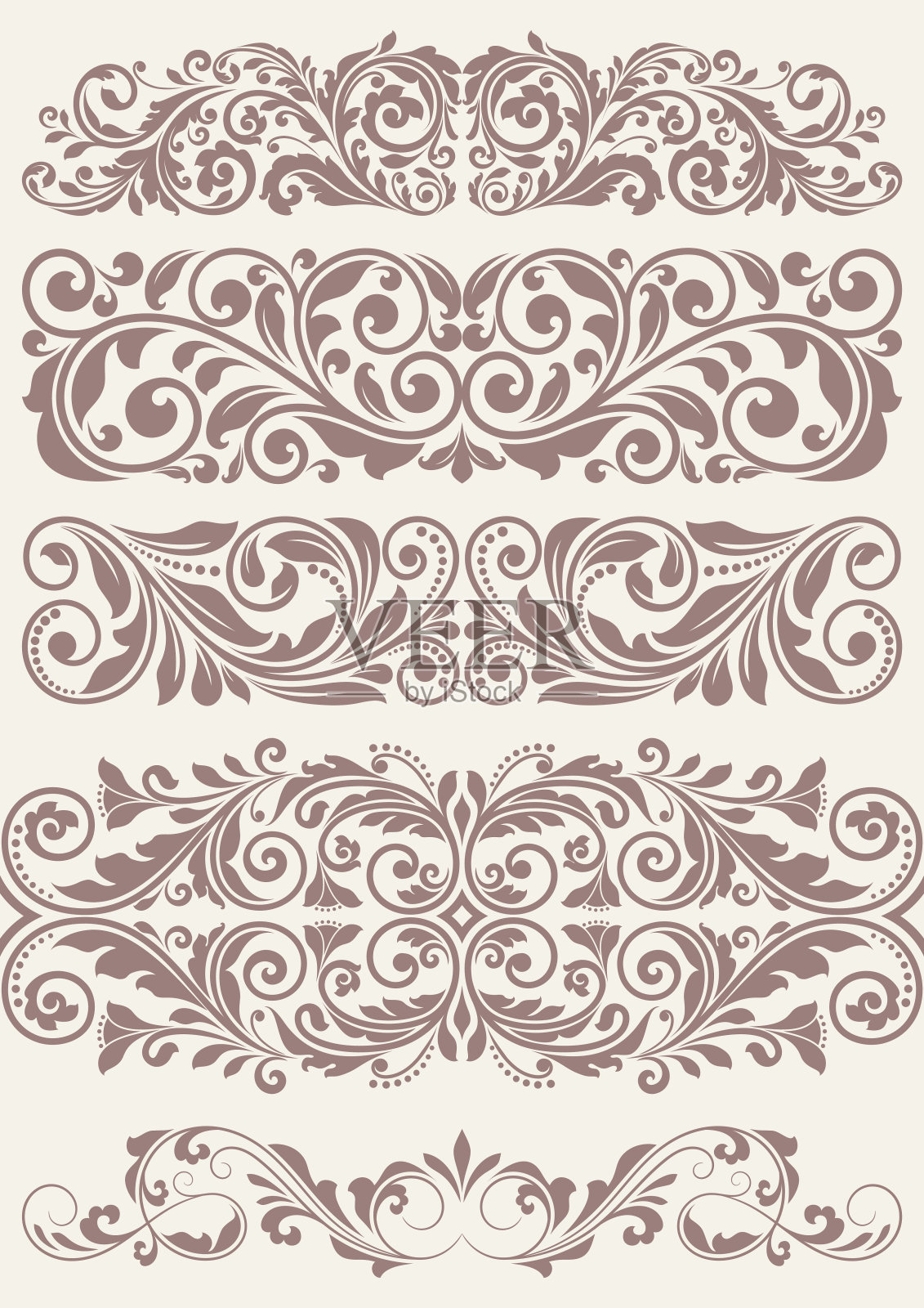 设置复古华丽的边界插画图片素材