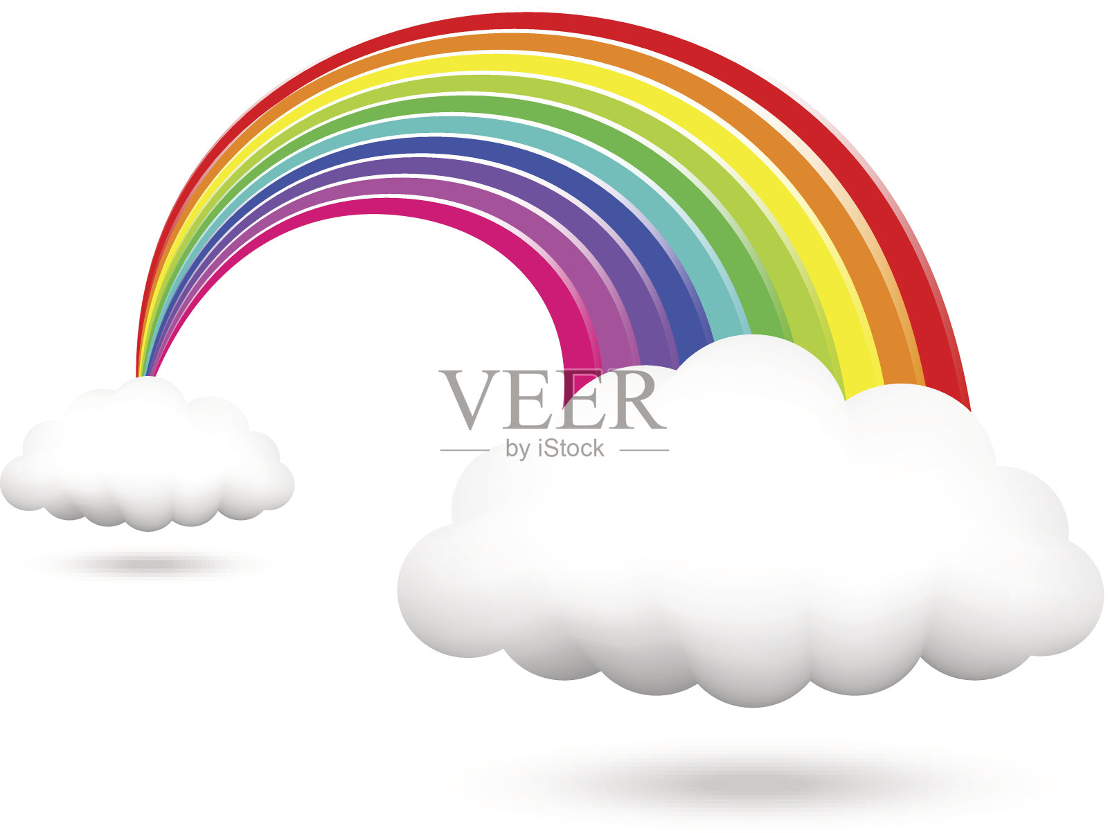 彩虹设计元素图片