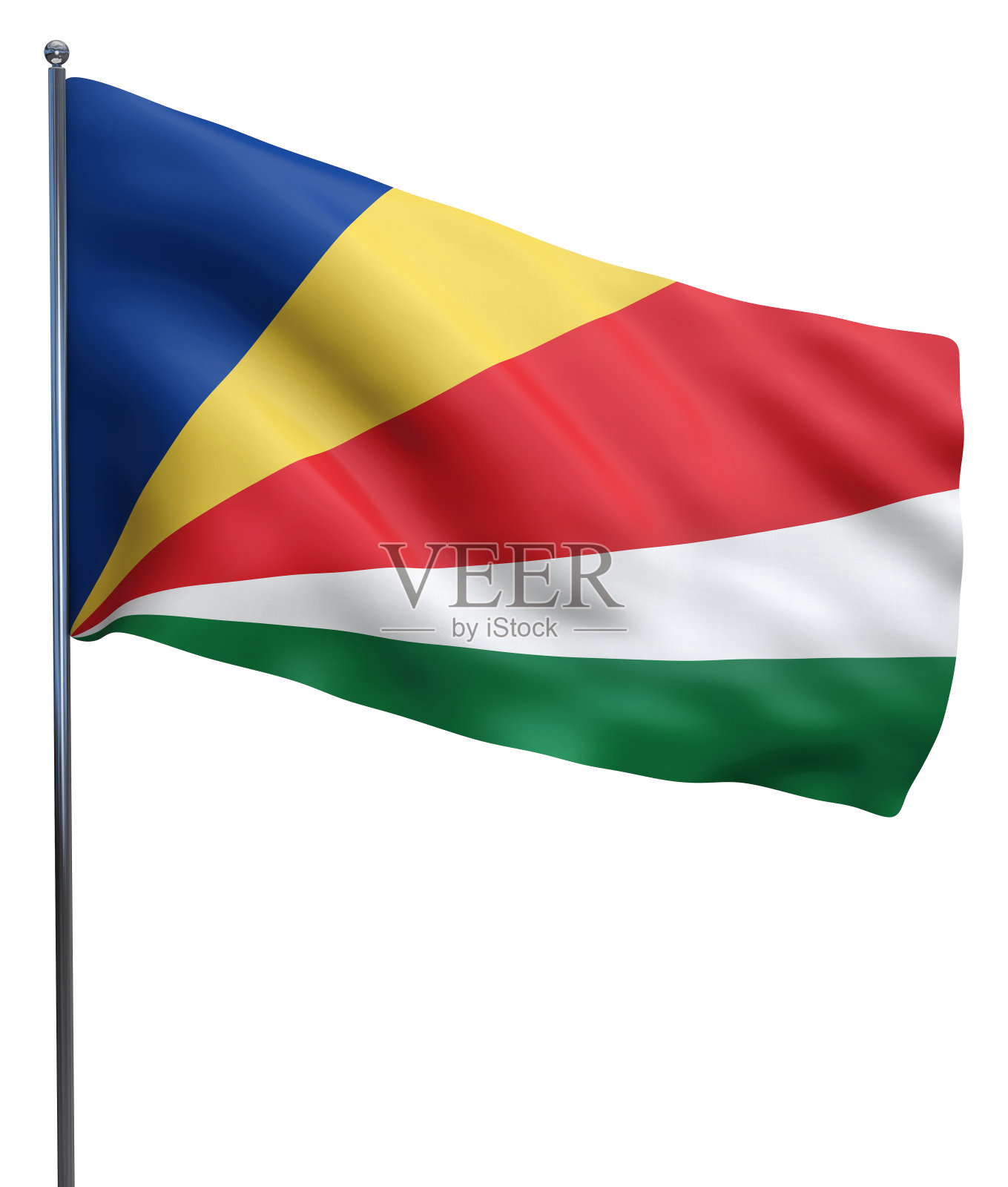 塞舌尔群岛国旗图片照片摄影图片