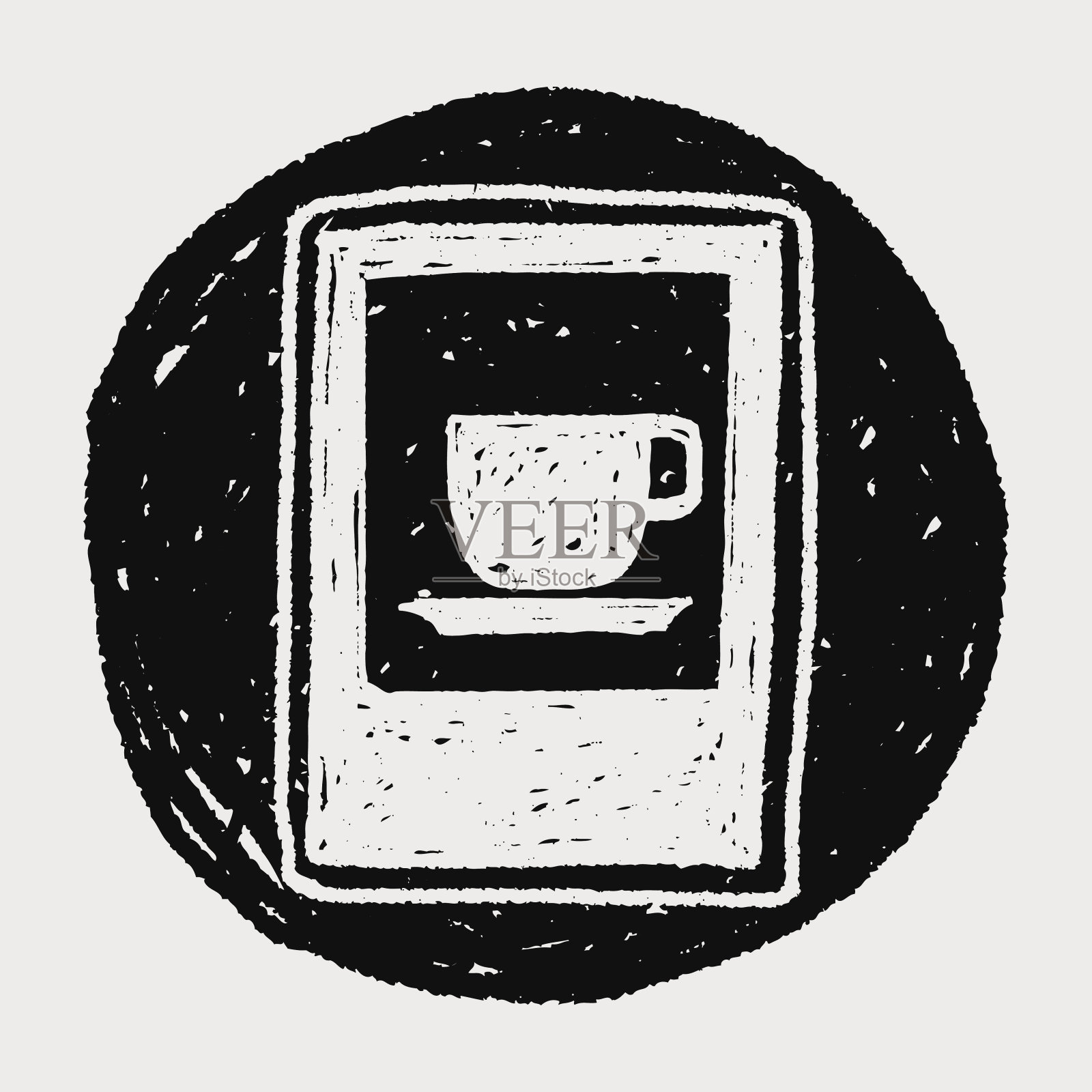 餐厅标志涂鸦插画图片素材