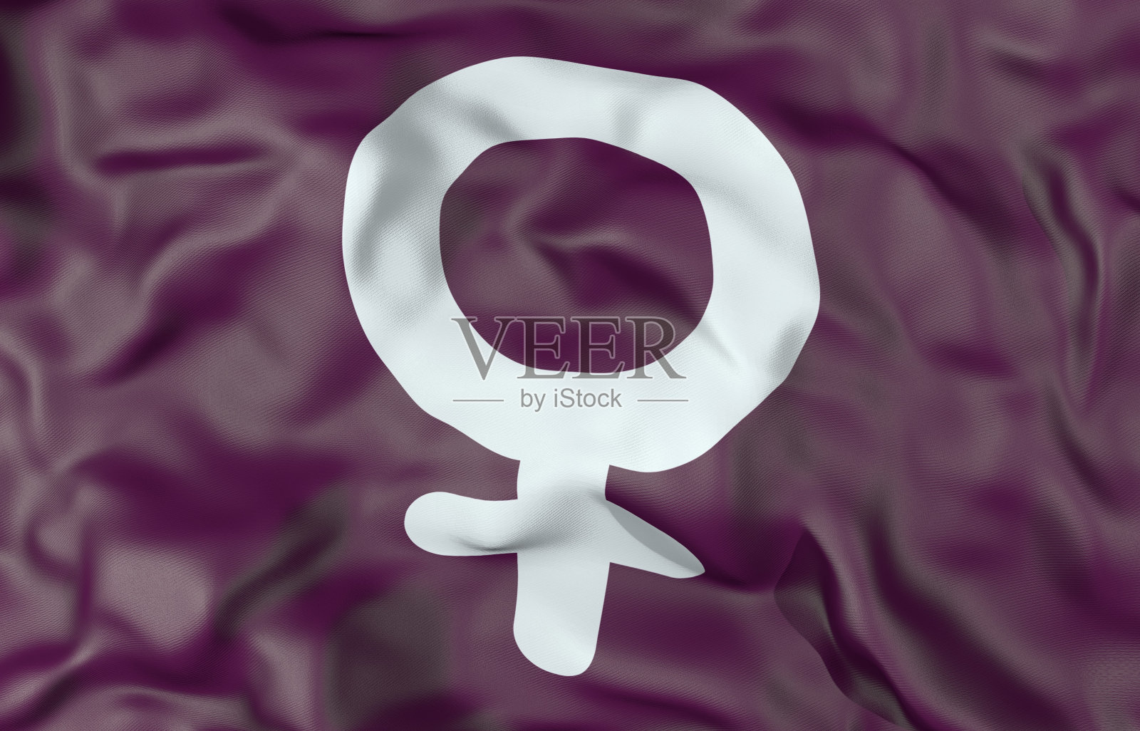 女性符号旗3d插图照片摄影图片