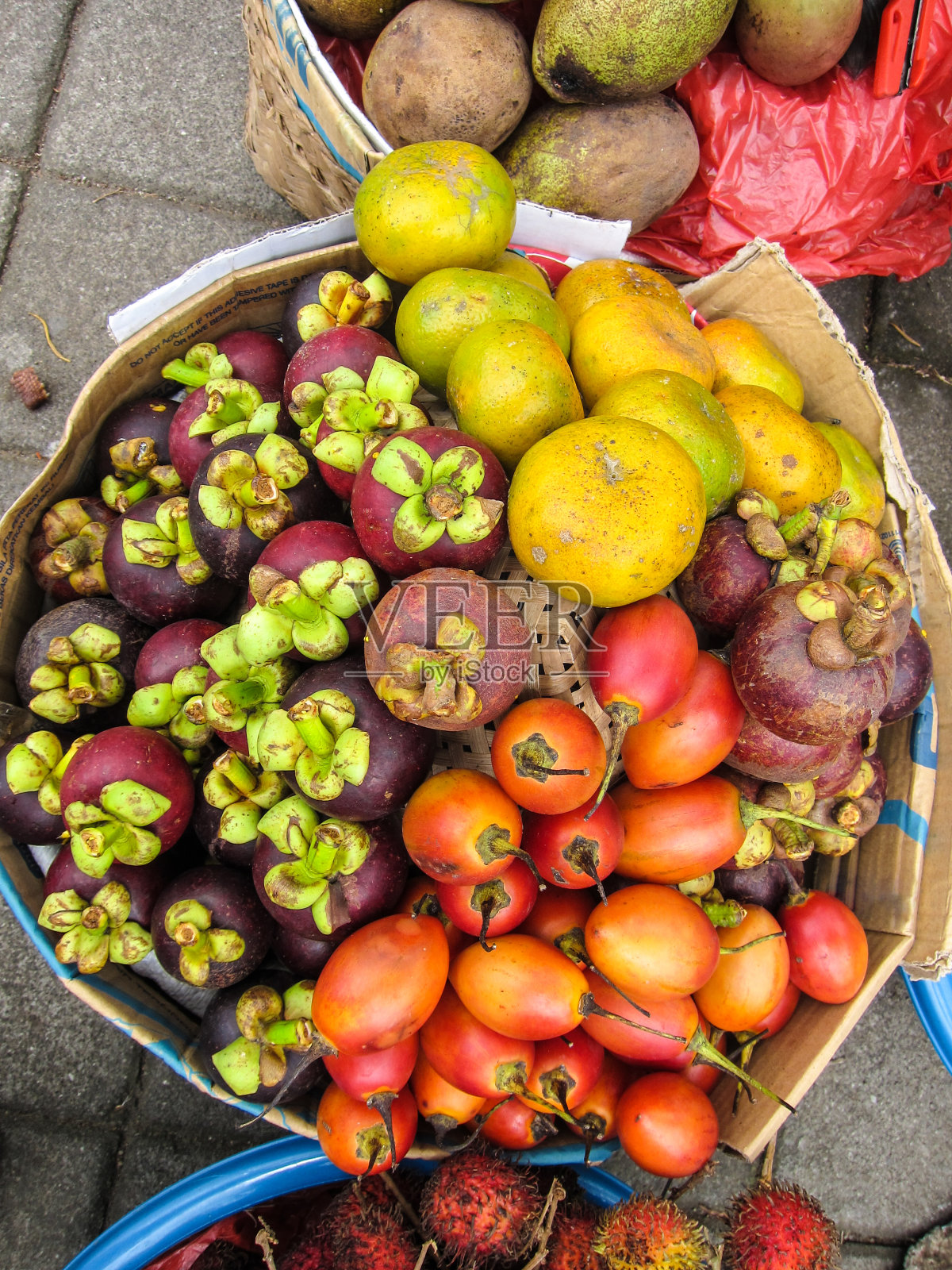 巴厘岛的水果店照片摄影图片