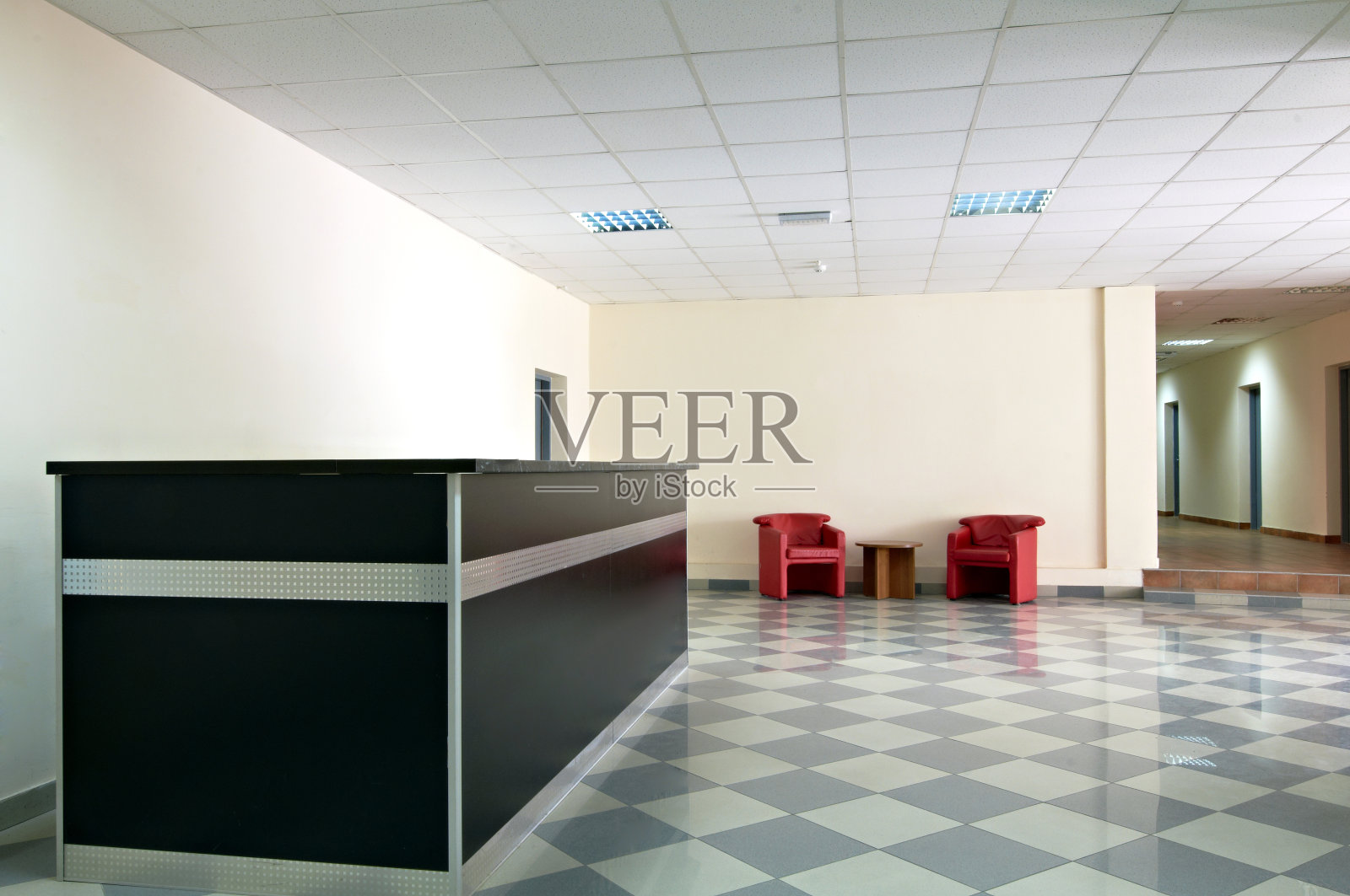 办公大楼的接待区照片摄影图片