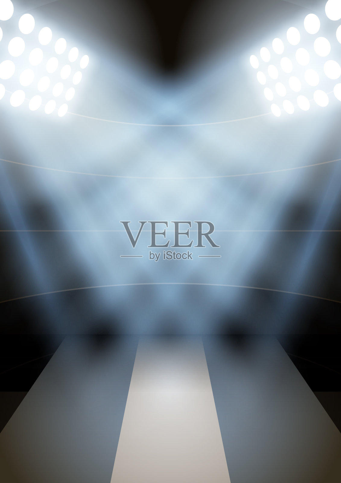 背景海报晚上击剑体育场的聚光灯照片摄影图片