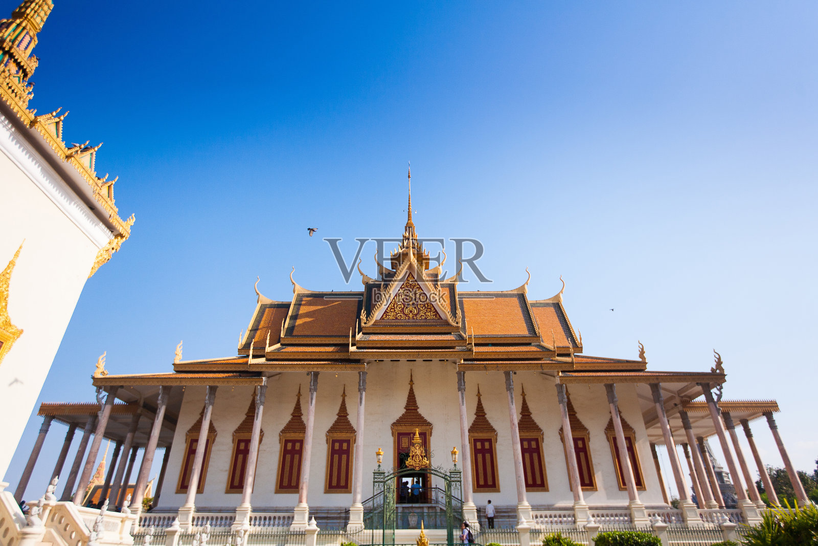 金边的皇家宫殿照片摄影图片