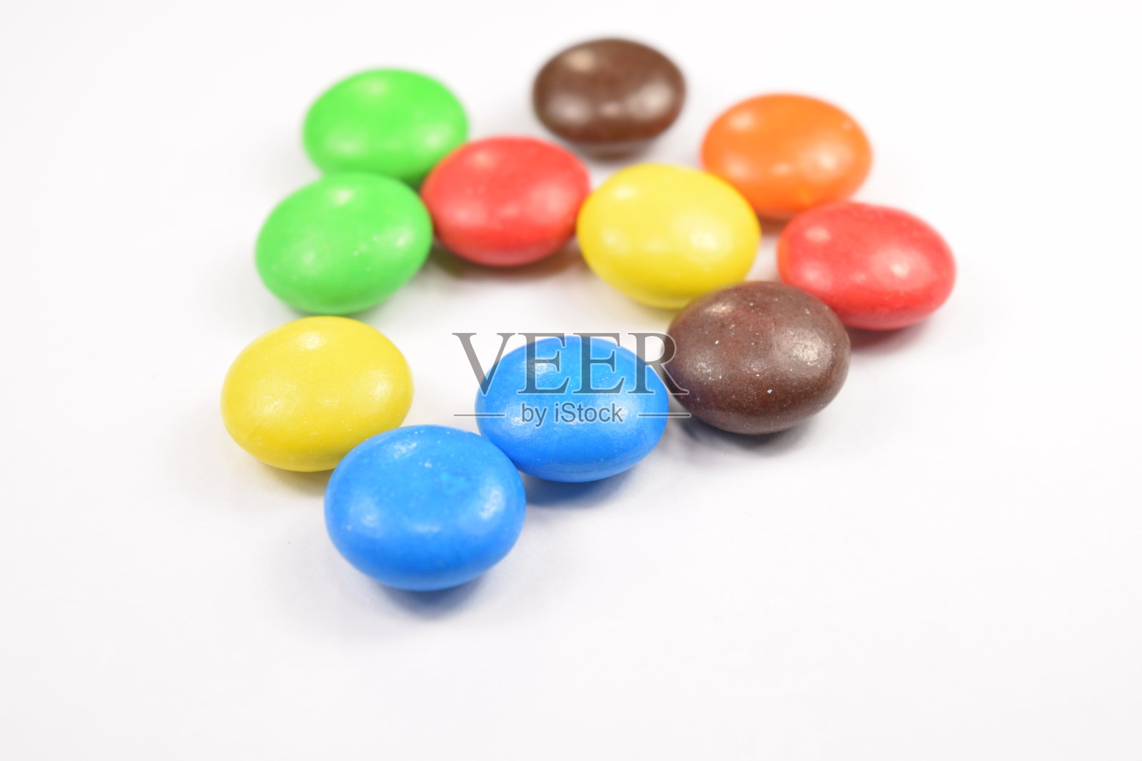 五彩缤纷的糖果。照片摄影图片