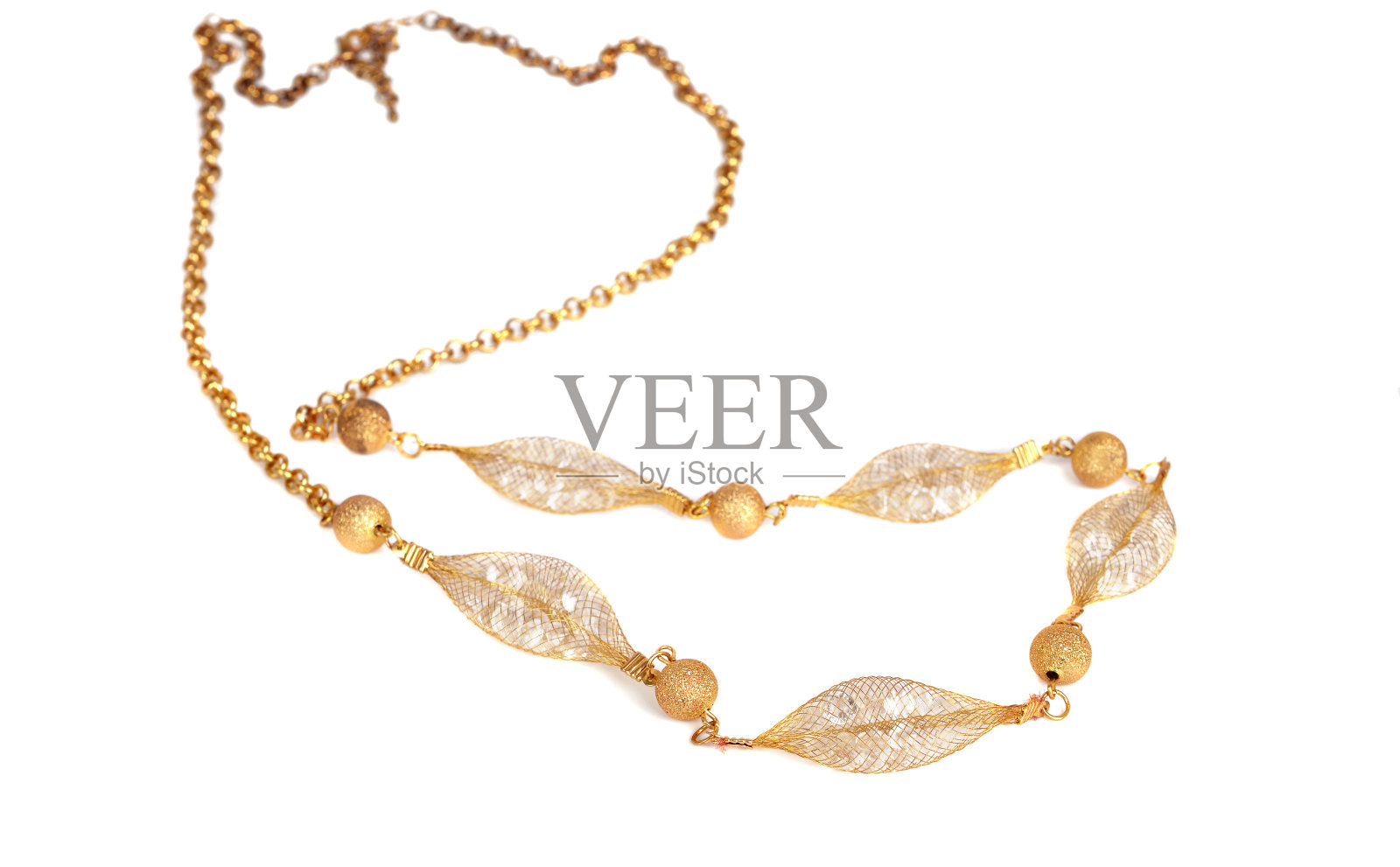 现代黄金链照片摄影图片