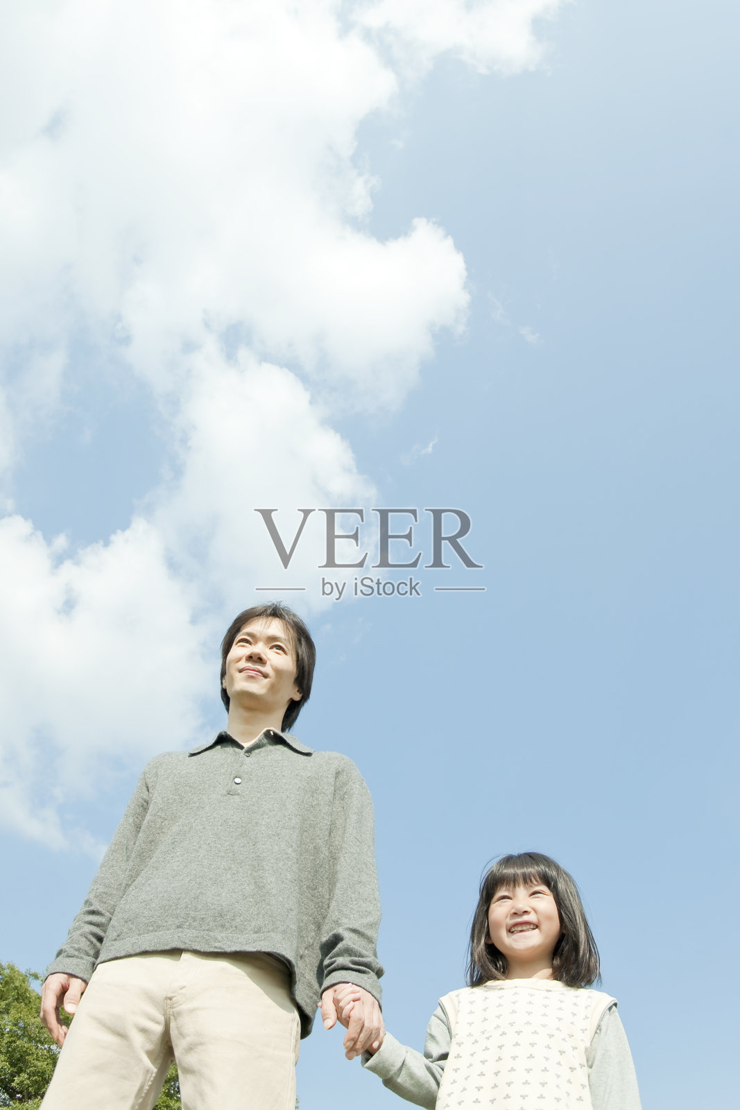 父亲和女儿照片摄影图片