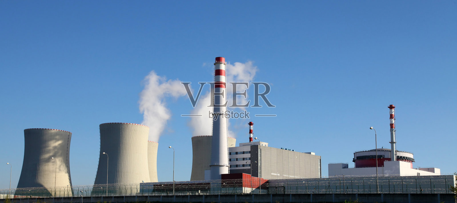 位于欧洲捷克共和国的特梅林核电站照片摄影图片