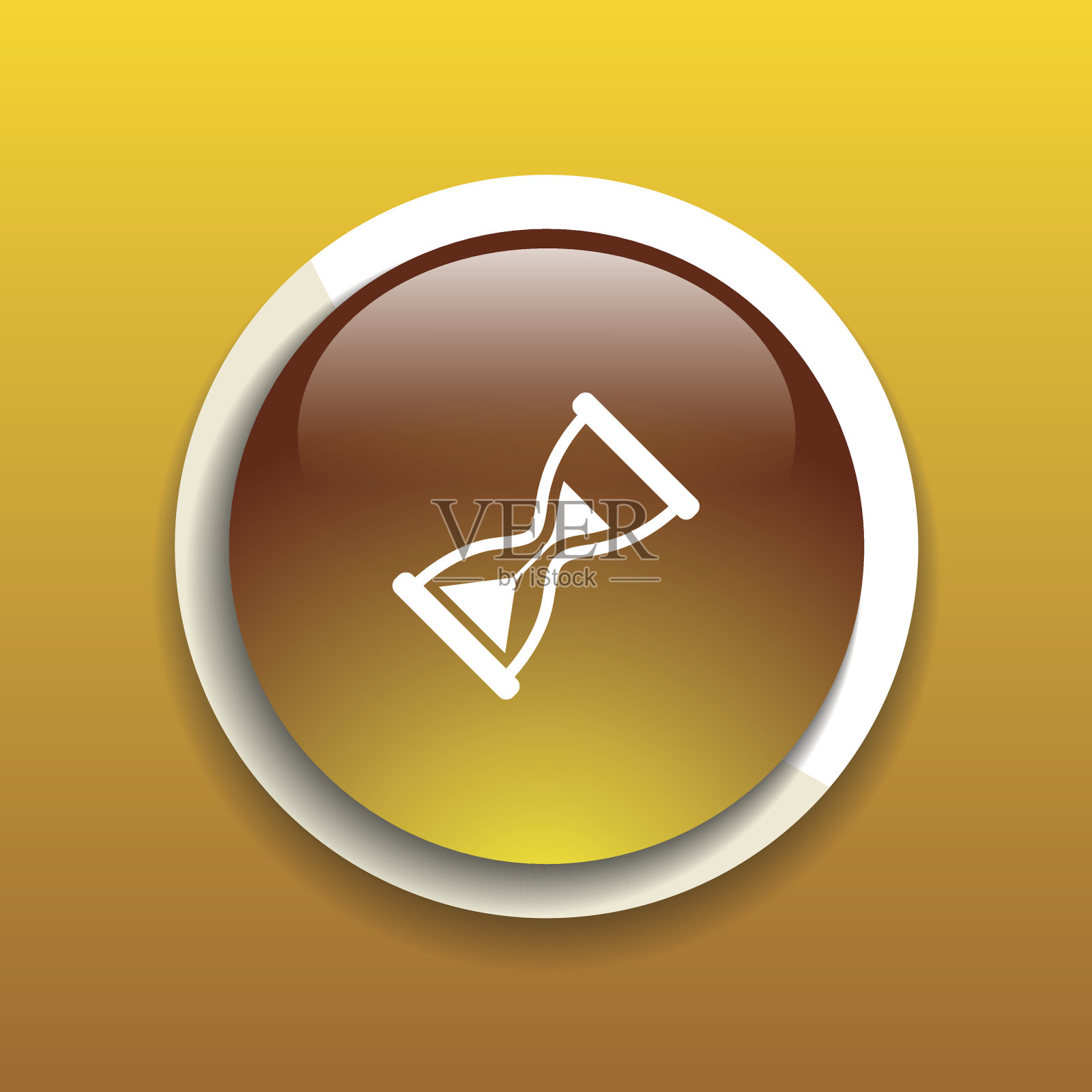 沙漏。矢量插图图标时间手表等待时钟图标素材