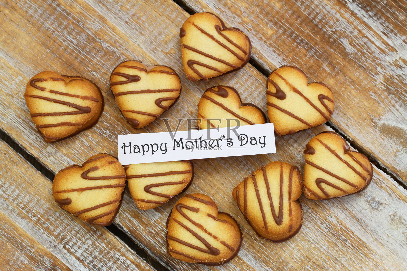 心形饼干贺卡母亲节快乐照片摄影图片