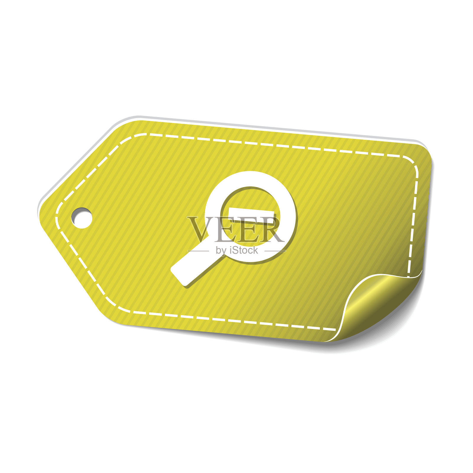 缩小黄色矢量图标设计设计元素图片