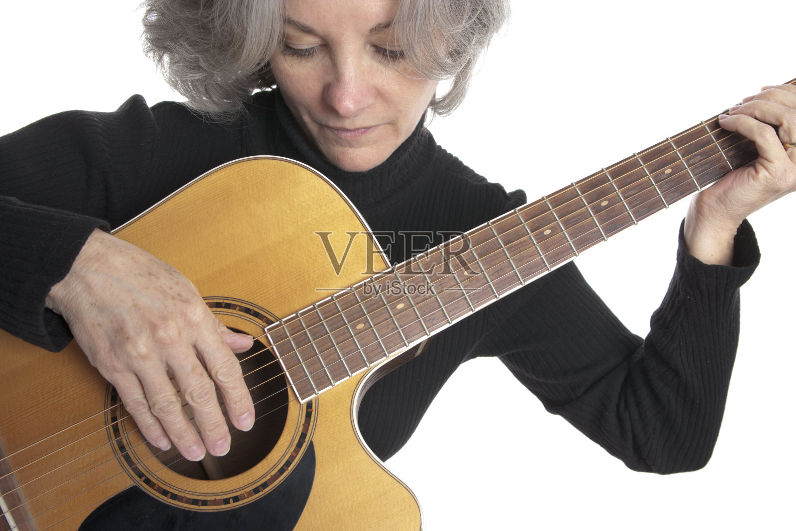 拿着吉他的女人(XXL)照片摄影图片