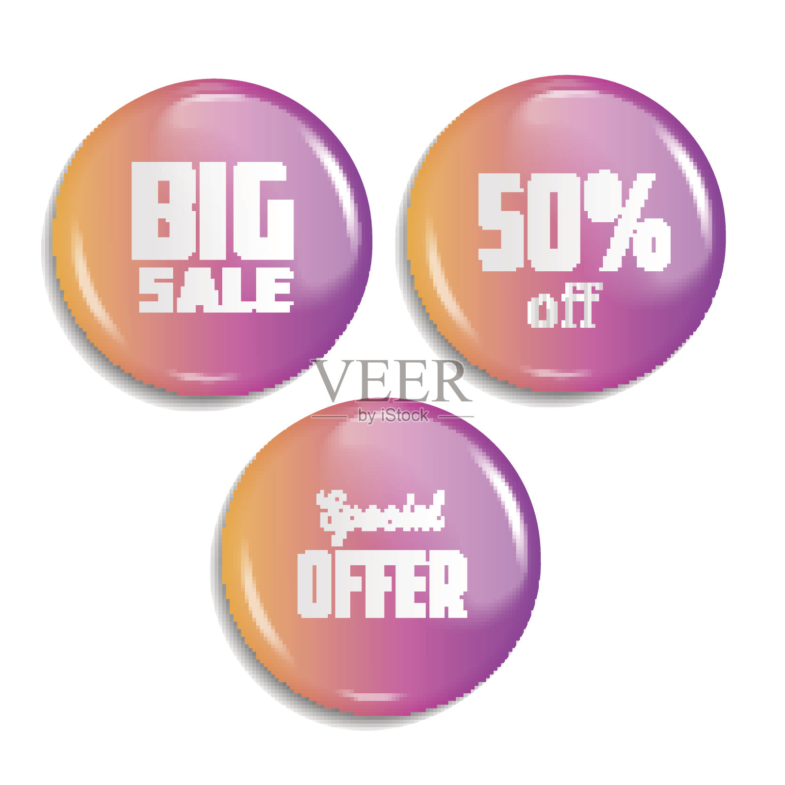 出售按钮。矢量图设计元素图片