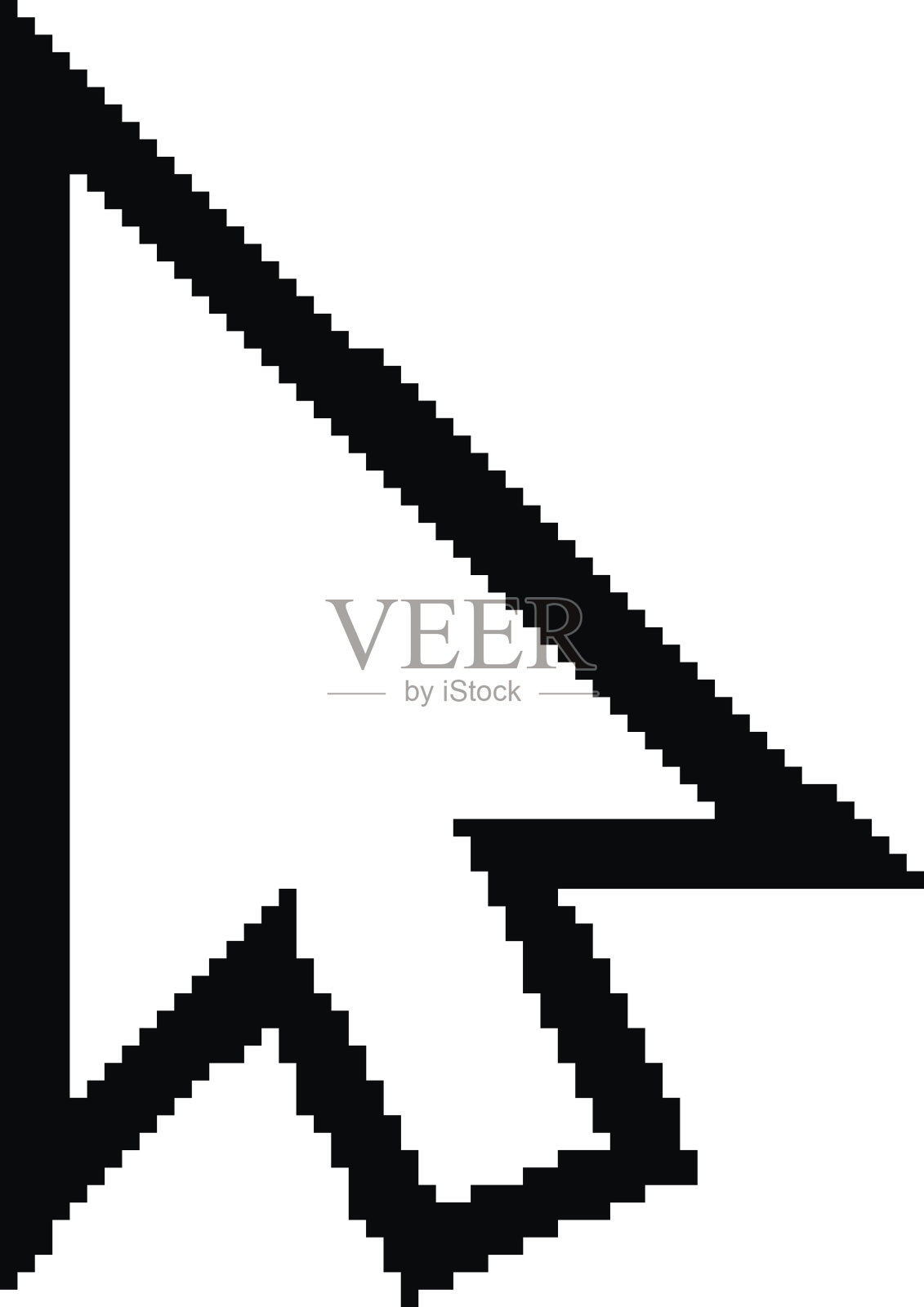 光标图标矢量8位像素。EPS8。图标素材