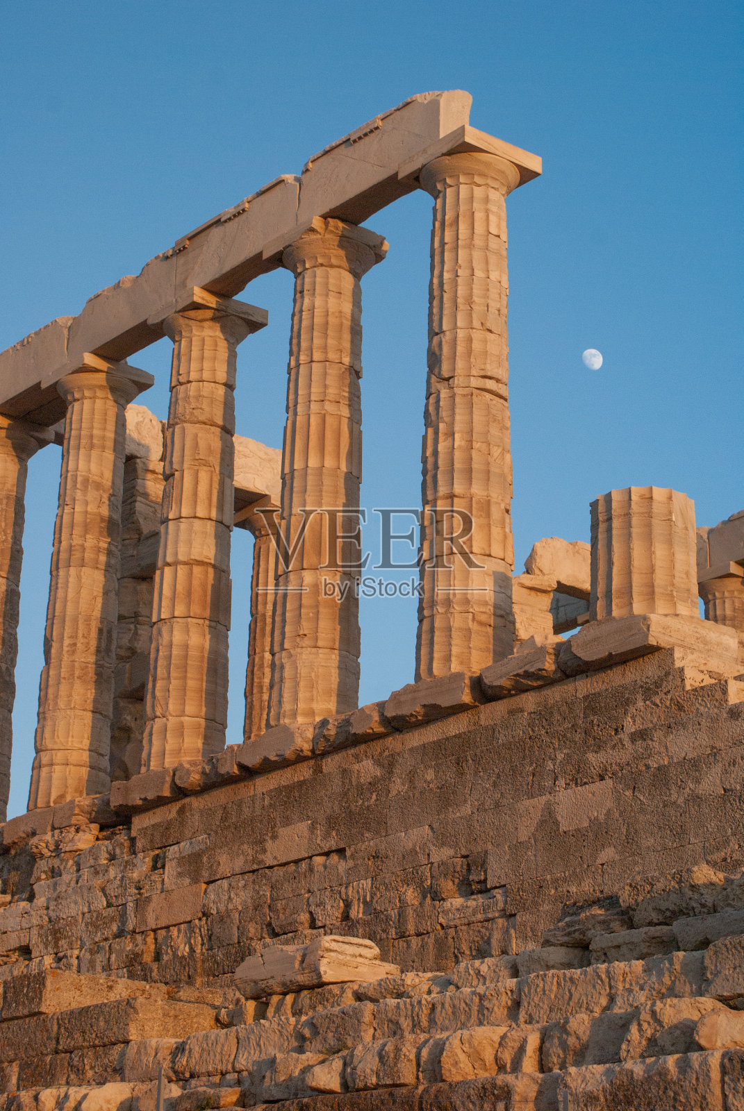 波西登神庙，阁楼照片摄影图片