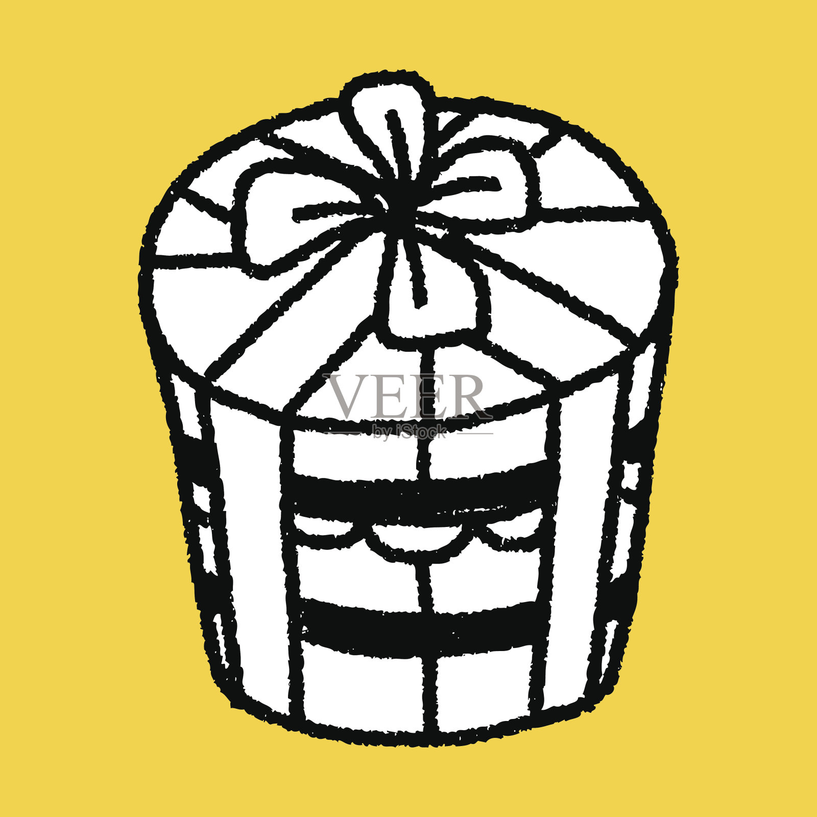 涂鸦的礼物插画图片素材