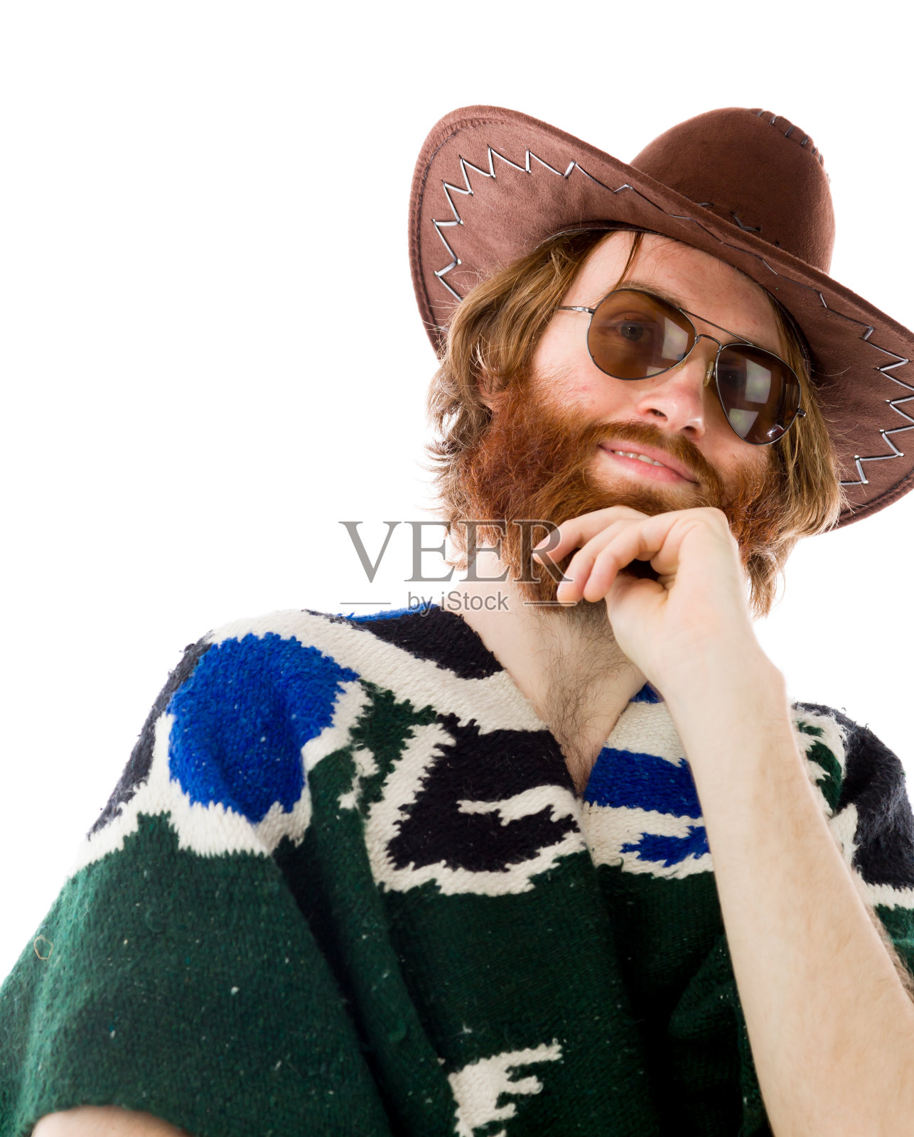 模型孤立在朴素的背景思维上照片摄影图片