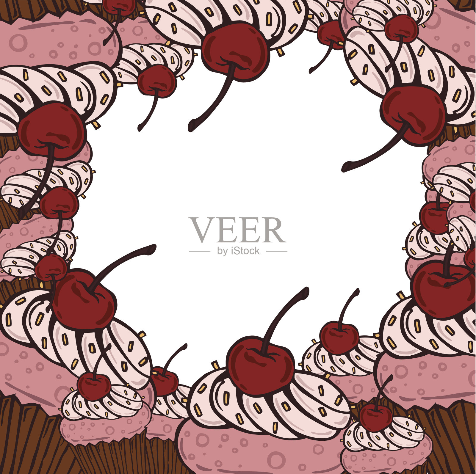 松饼插画图片素材