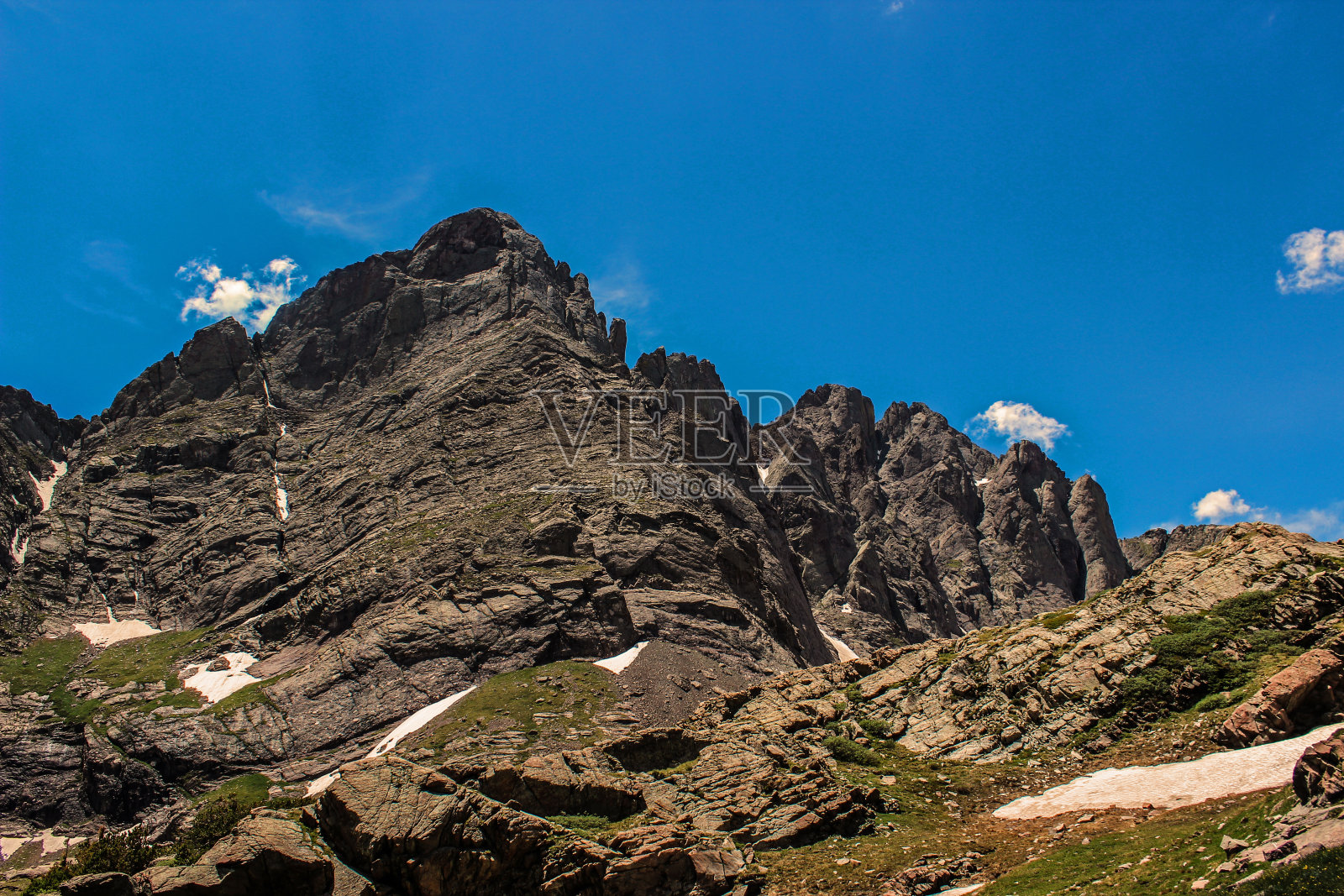 科罗拉多落基山脉的Crestone Needle照片摄影图片