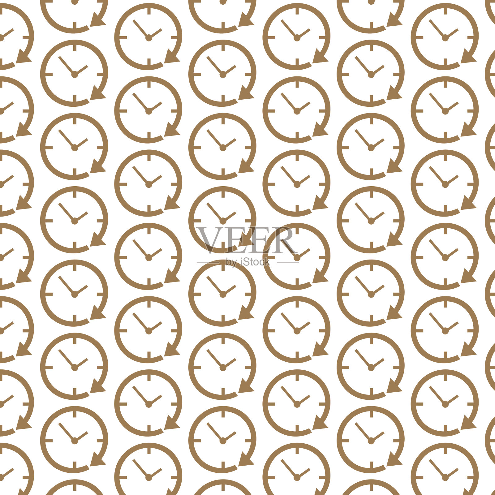 图案背景24小时时钟图标插画图片素材