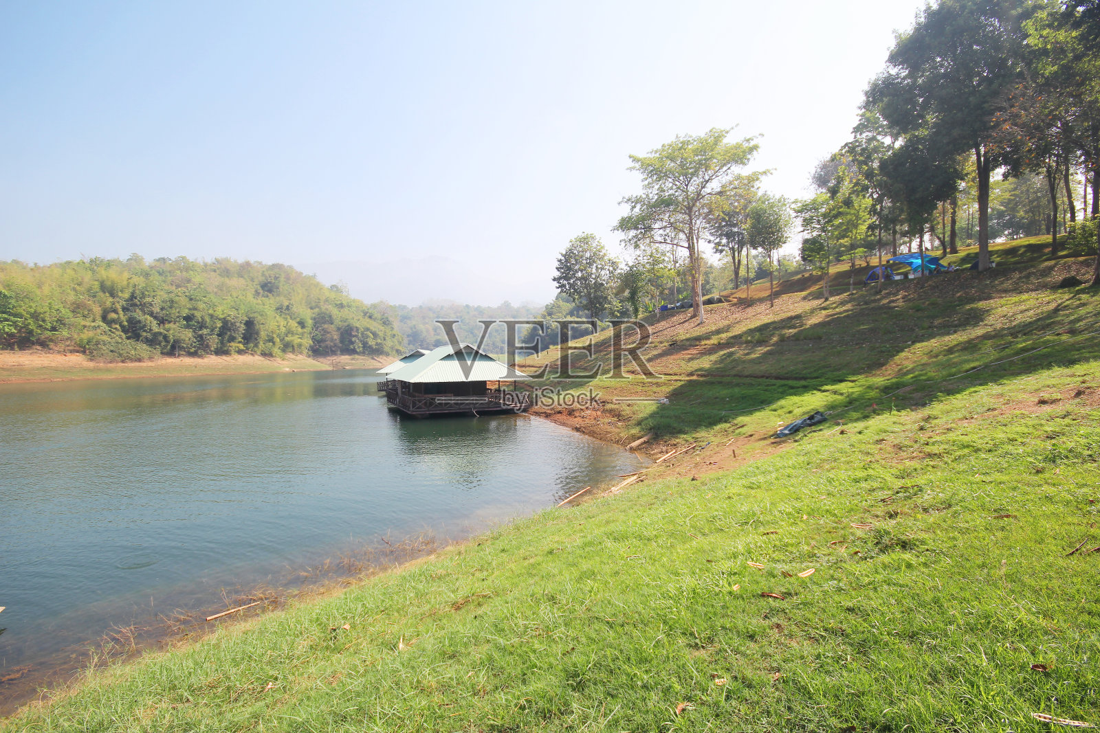 泰国Sangklaburi，泰国Kanchanaburi照片摄影图片