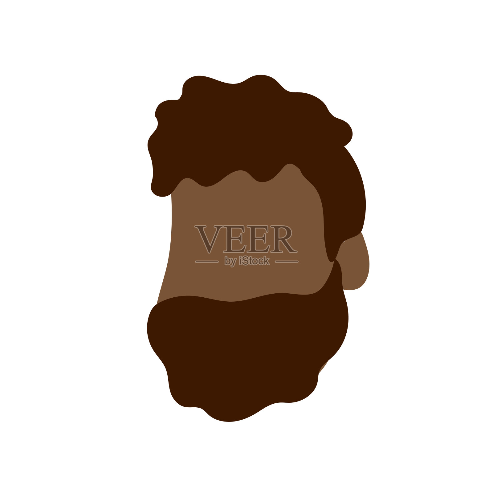 有胡子的好男人脸设计元素图片