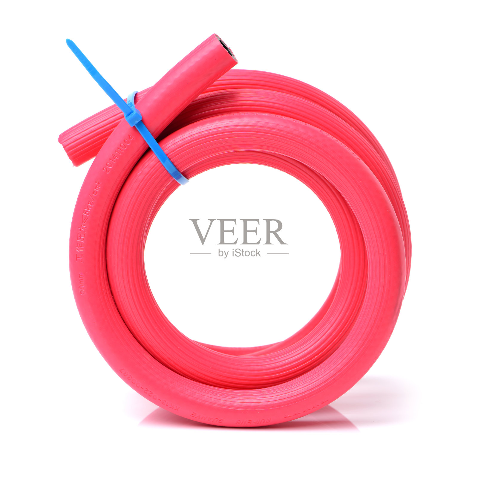 塑料红卷软管照片摄影图片