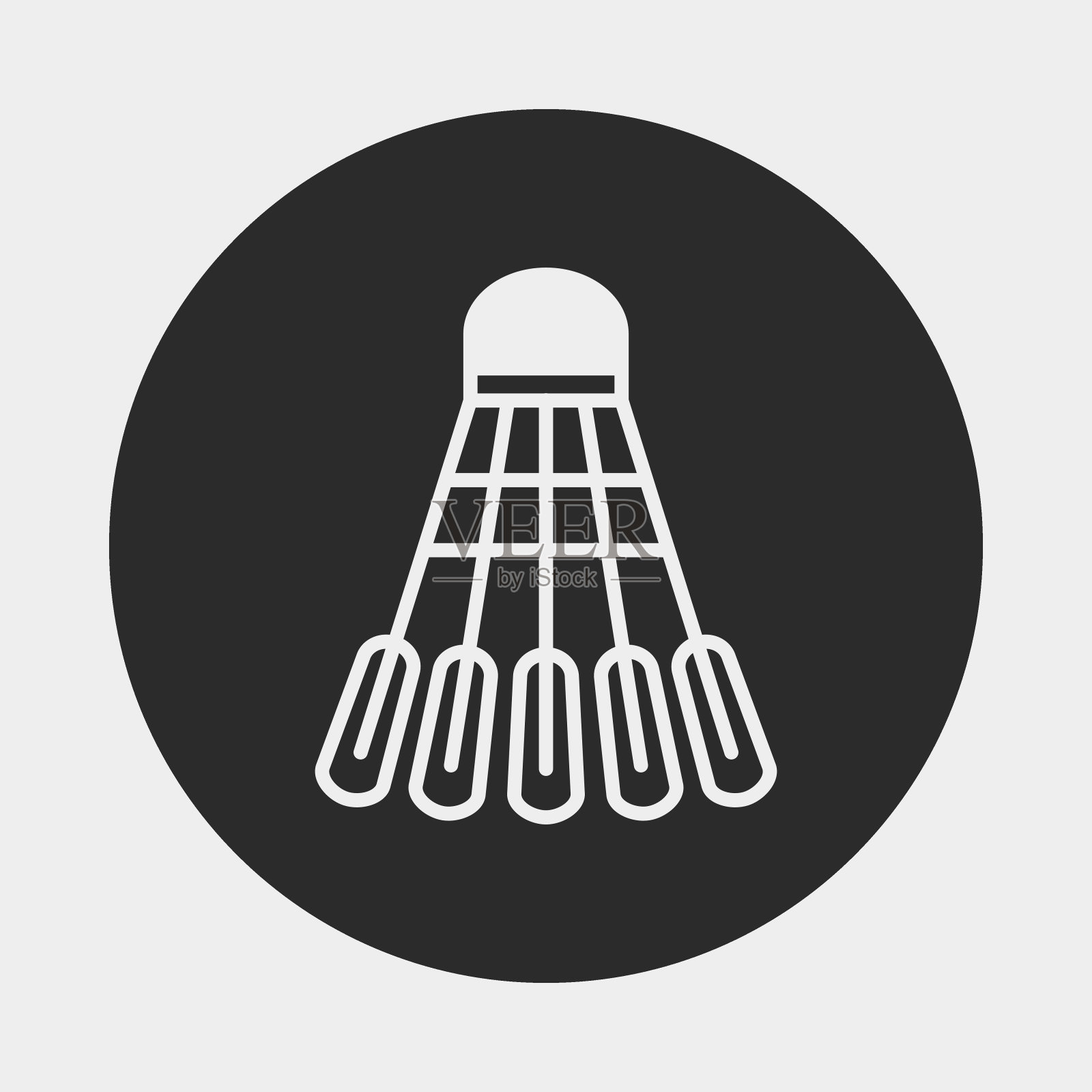 羽毛球图标插画图片素材