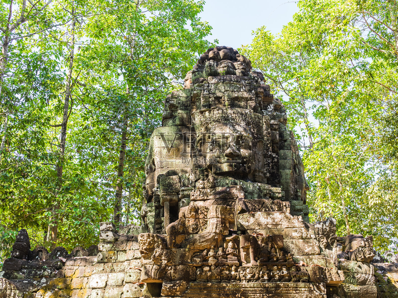 柬埔寨北部的吴哥窟国家公园照片摄影图片