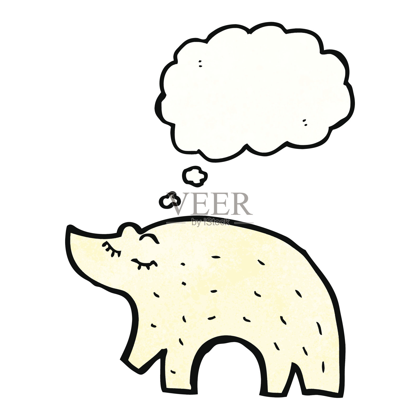 卡通北极熊设计元素图片