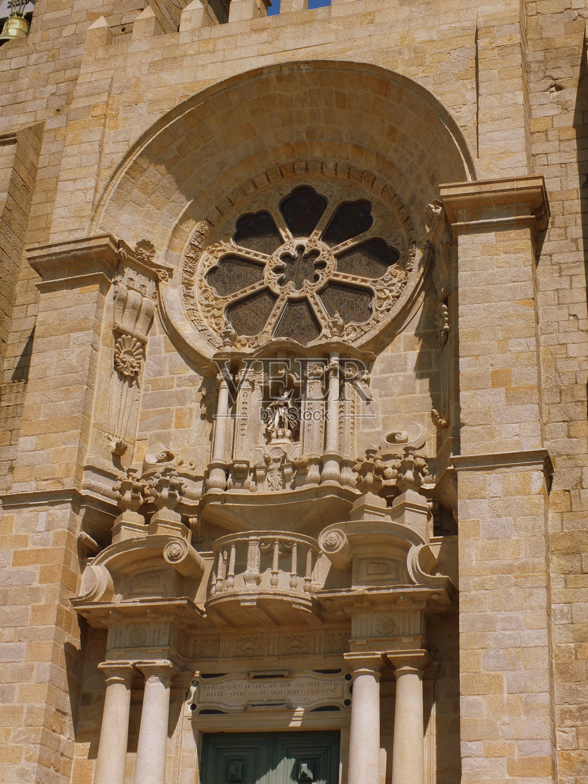 波尔图大教堂的细节照片摄影图片