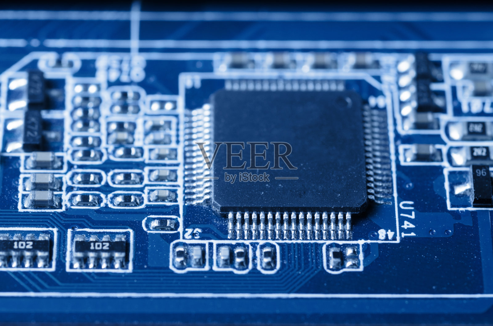 电子电路板的特写照片摄影图片