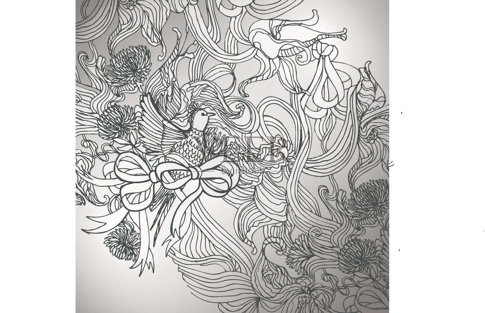 复古背景和谐的彩色插图插画图片素材