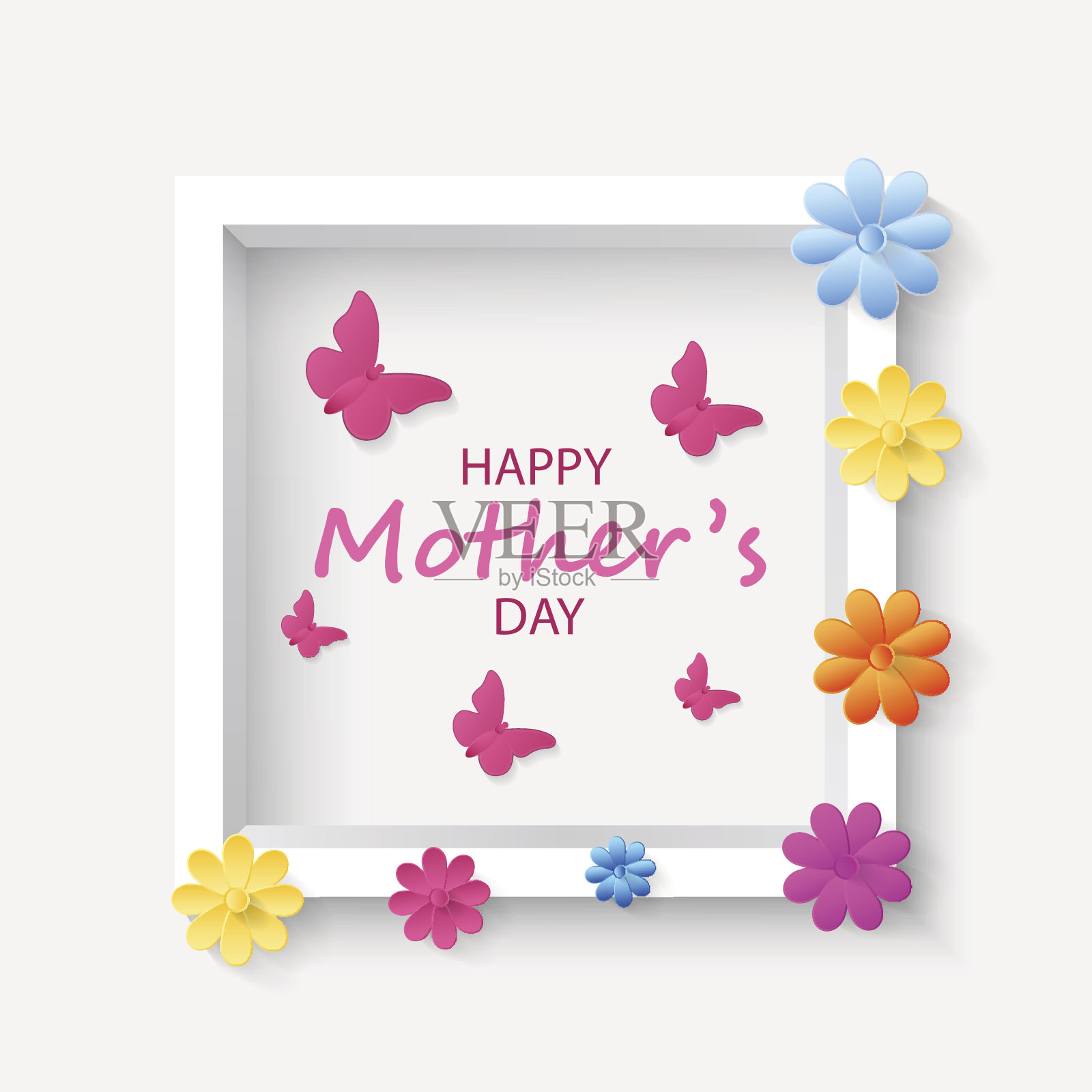 母亲节卡片插画图片素材