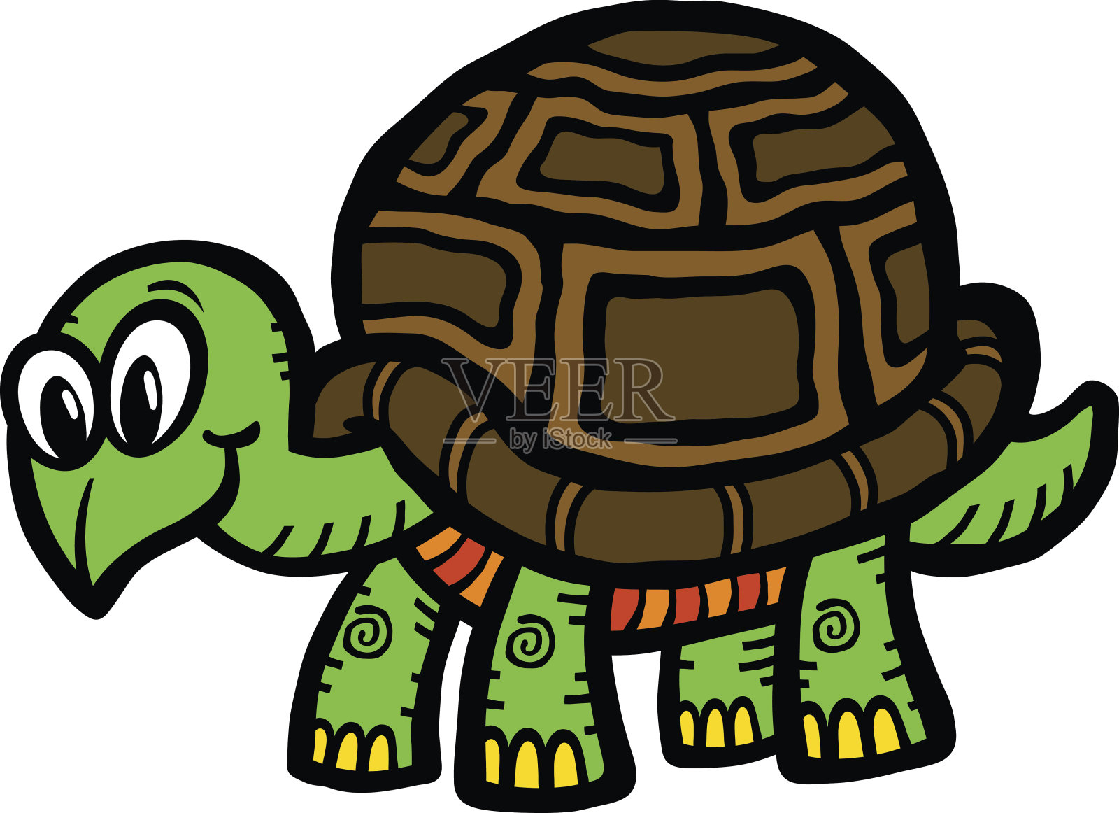 卡通龟设计元素图片