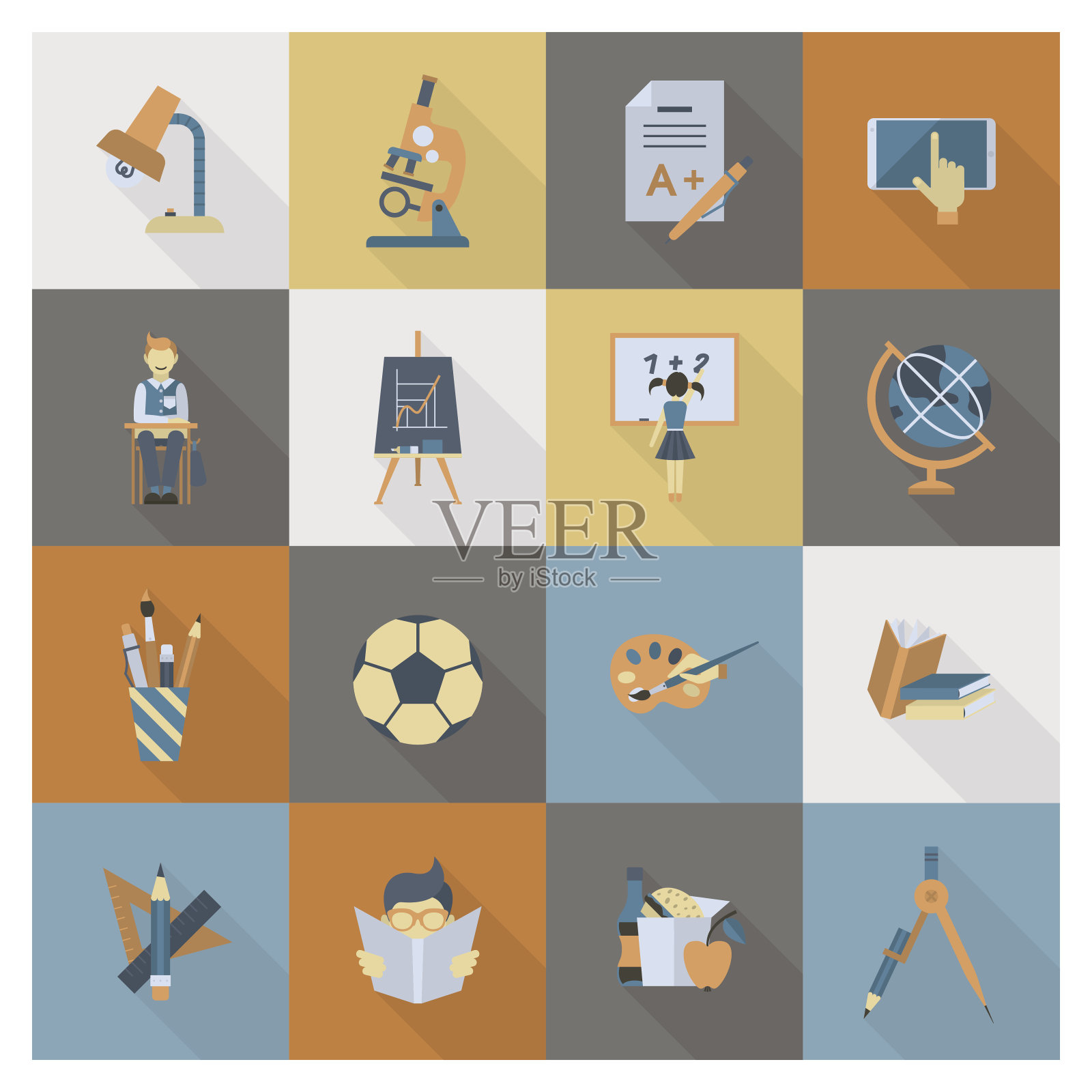 学校及教育图标插画图片素材