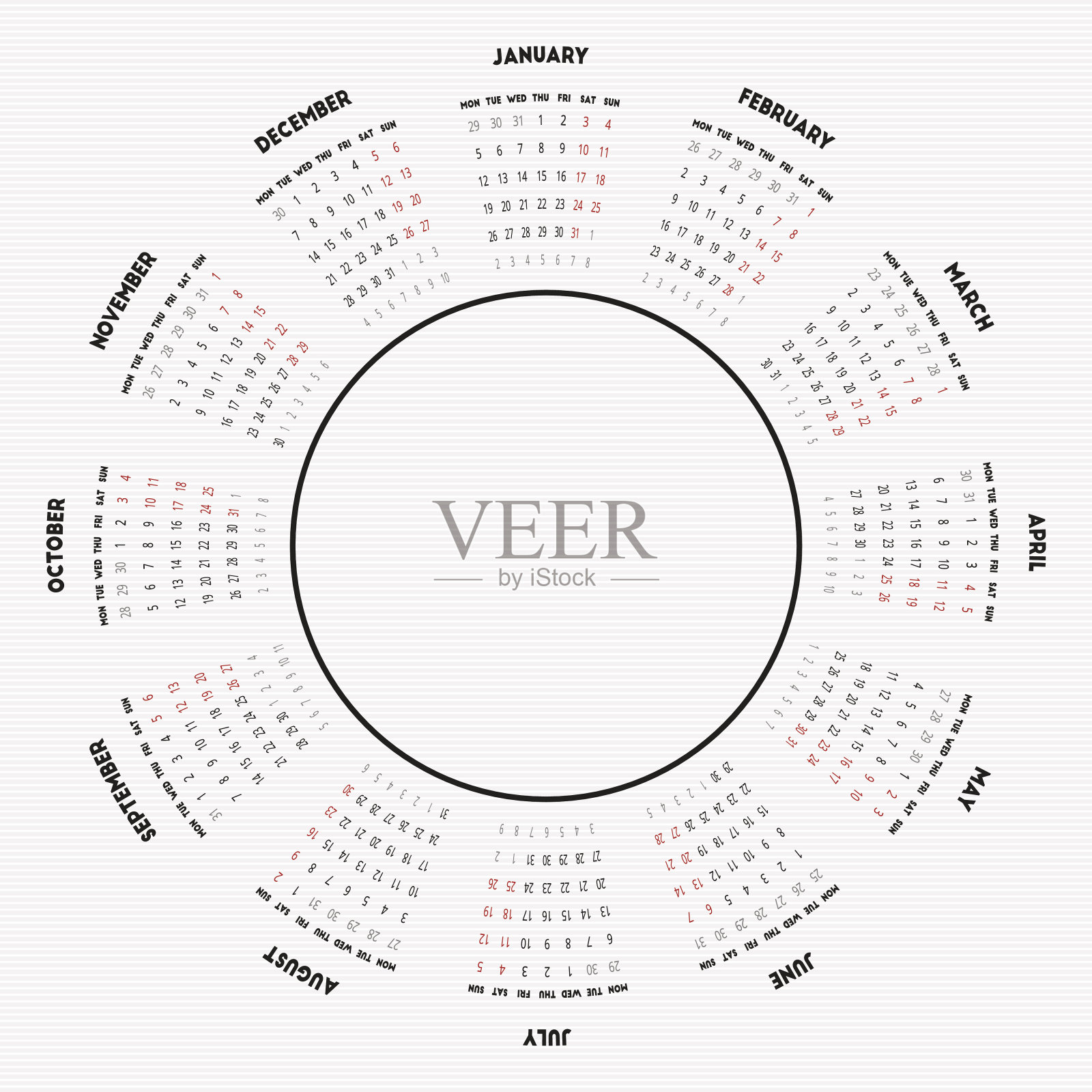 2015日历设计模板素材