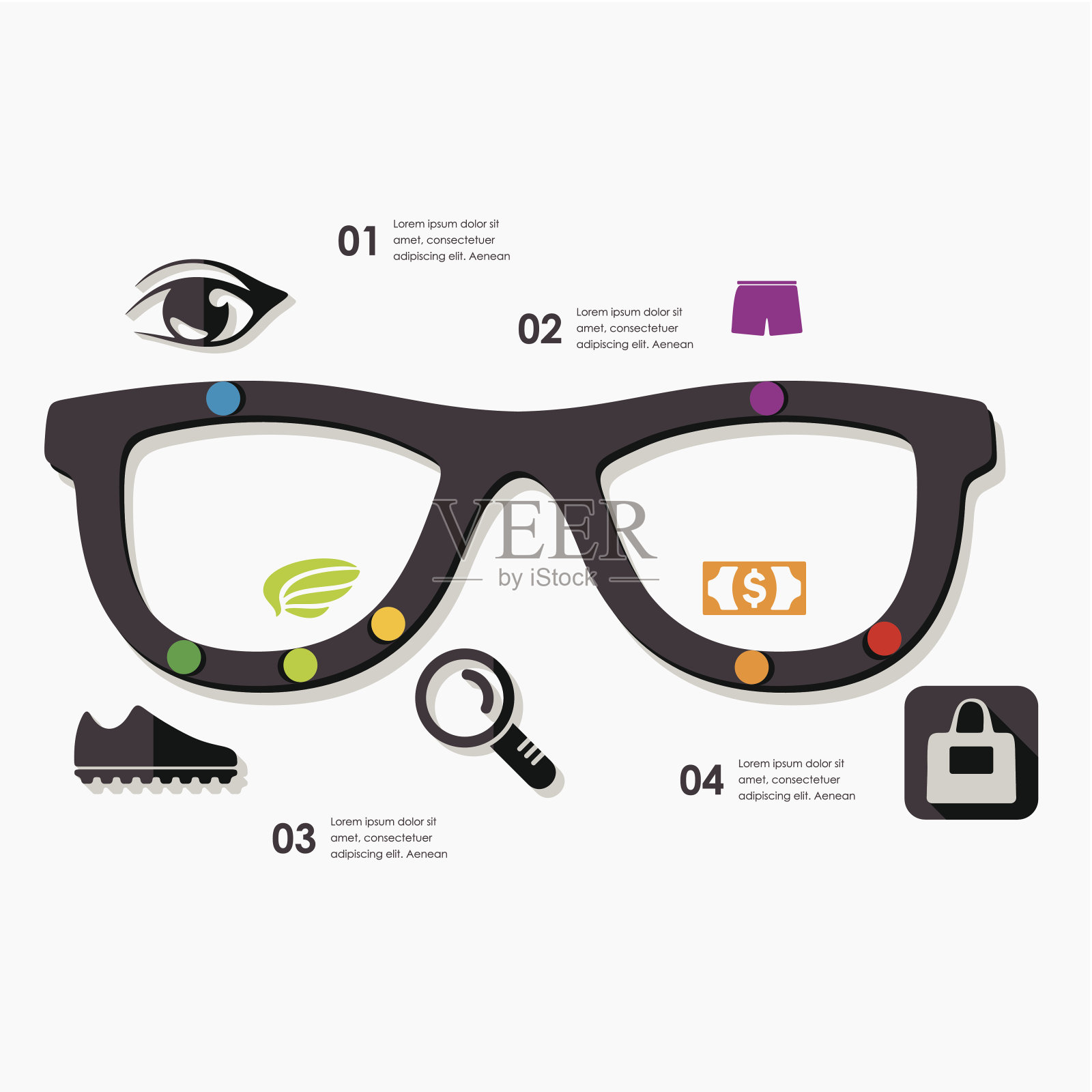 时尚信息设计元素图片