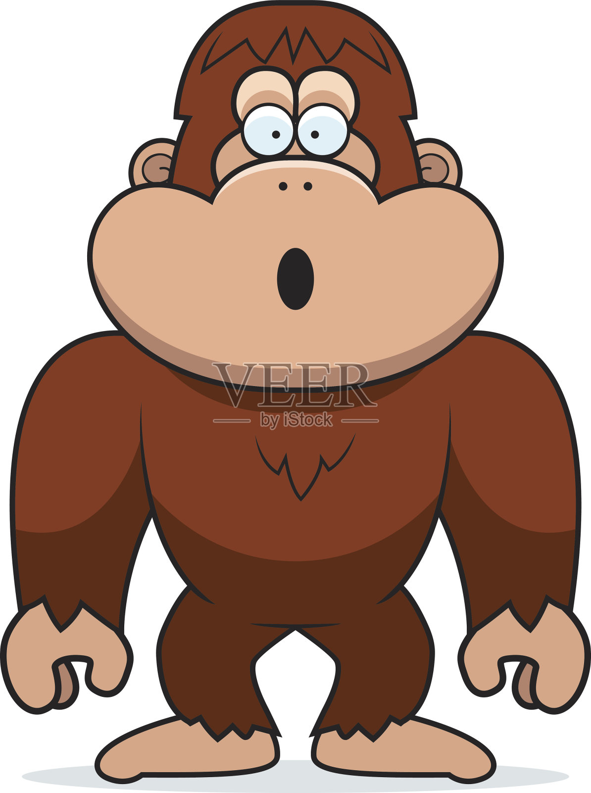 大脚怪惊讶设计元素图片