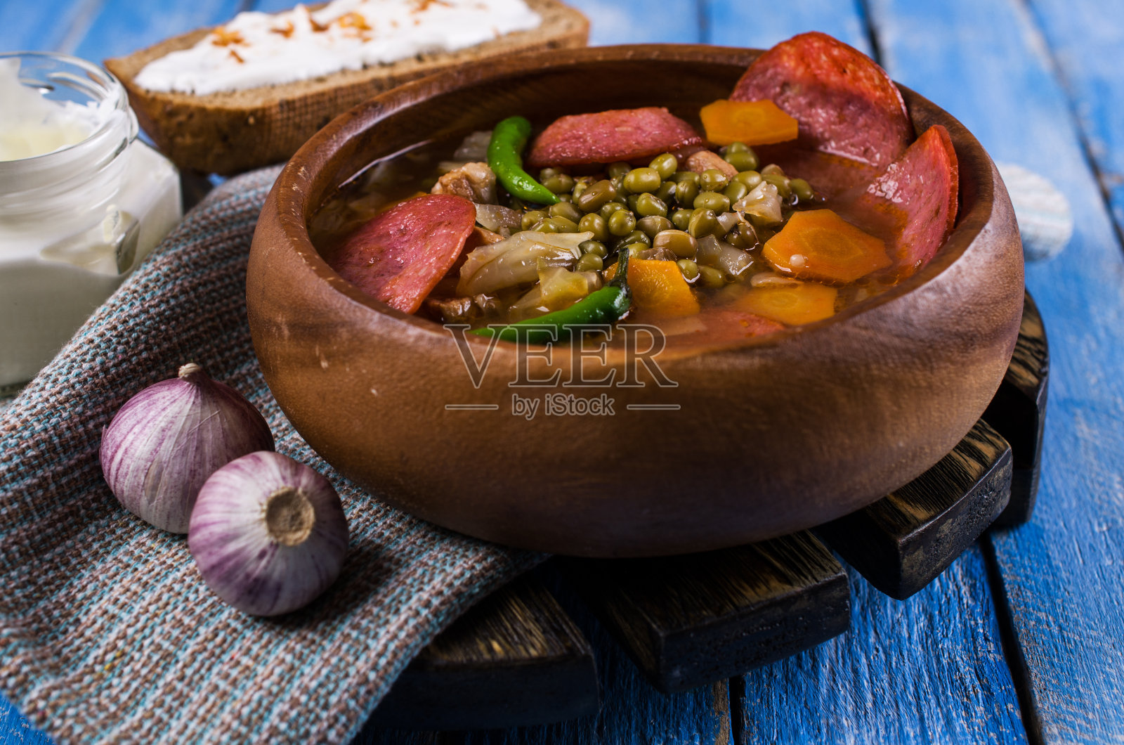 用豆子汤照片摄影图片